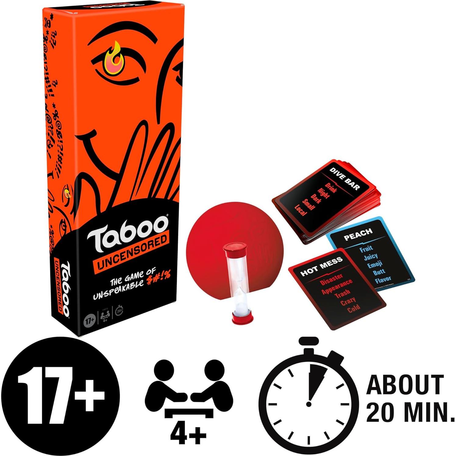 Juego de Mesa Taboo Sin Censura Hasbro para Adultos 17+