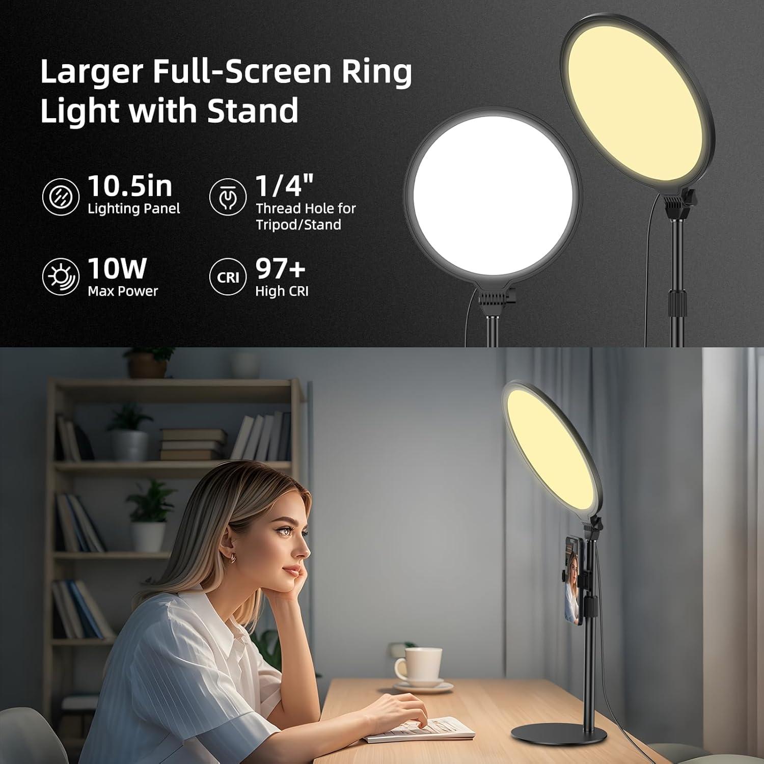 Luz de Anillo LED 26cm ANAUTIN para Video Conferencias