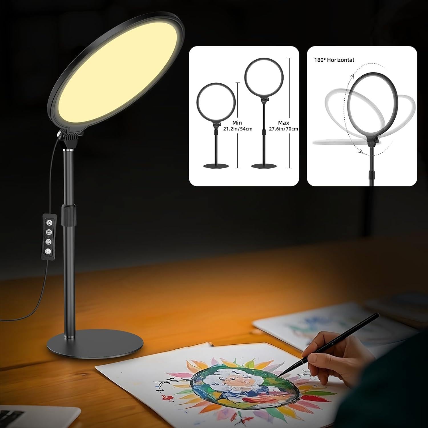 Luz de Anillo LED 26cm ANAUTIN para Video Conferencias