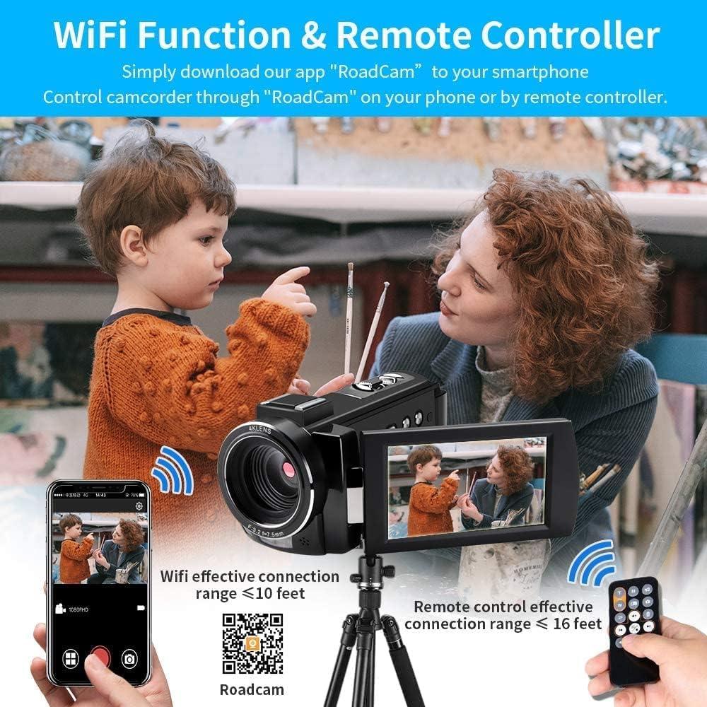 Cámara de Video ORDRO AE20 5K con Estabilizador EIS y Visión Nocturna