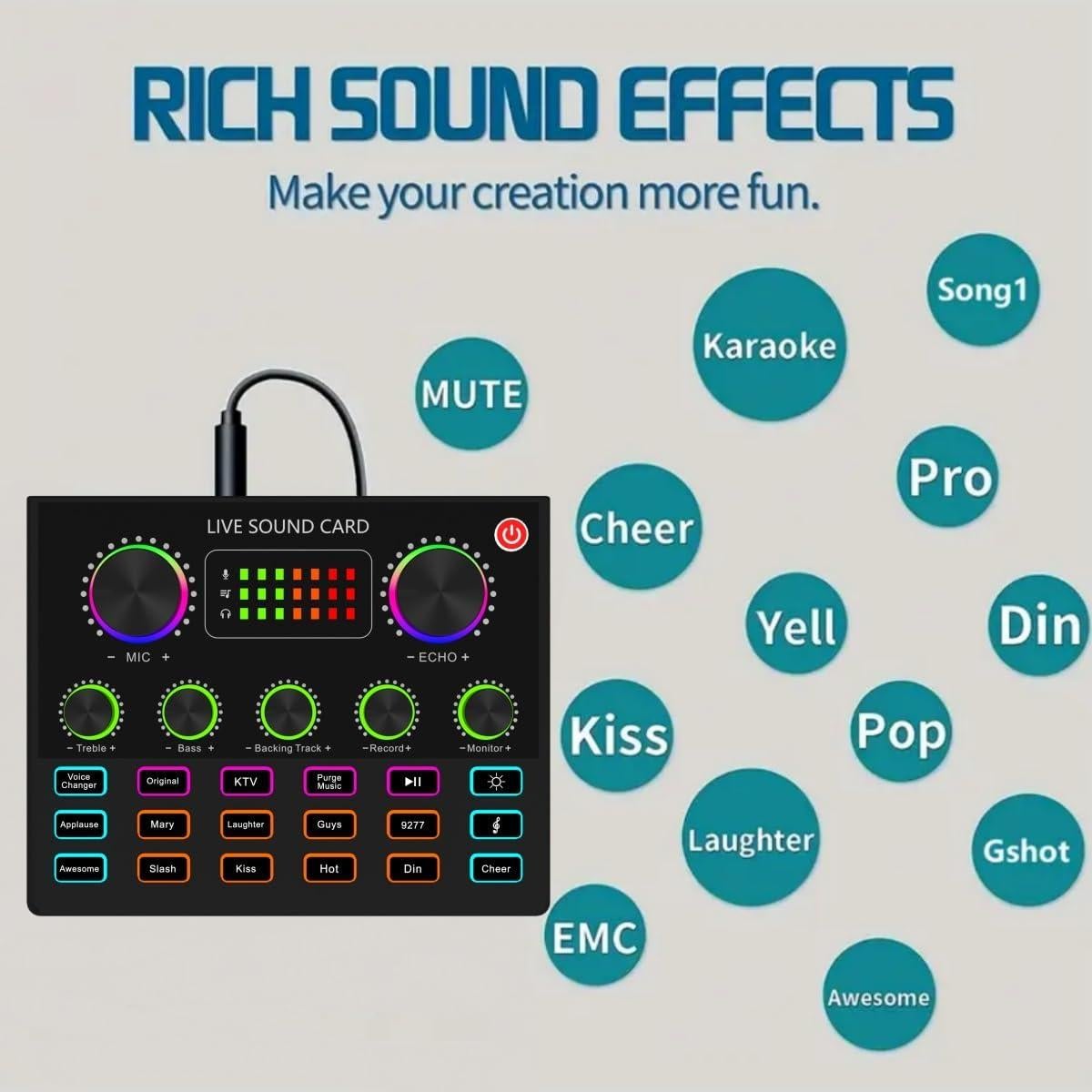Paquete de Podcast sktome V8max con Micrófono BM800 y Efectos