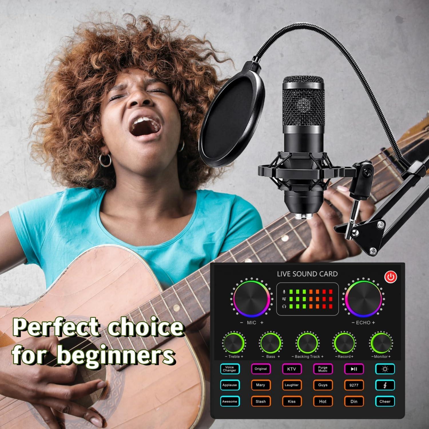 Paquete de Podcast sktome V8max con Micrófono BM800 y Efectos