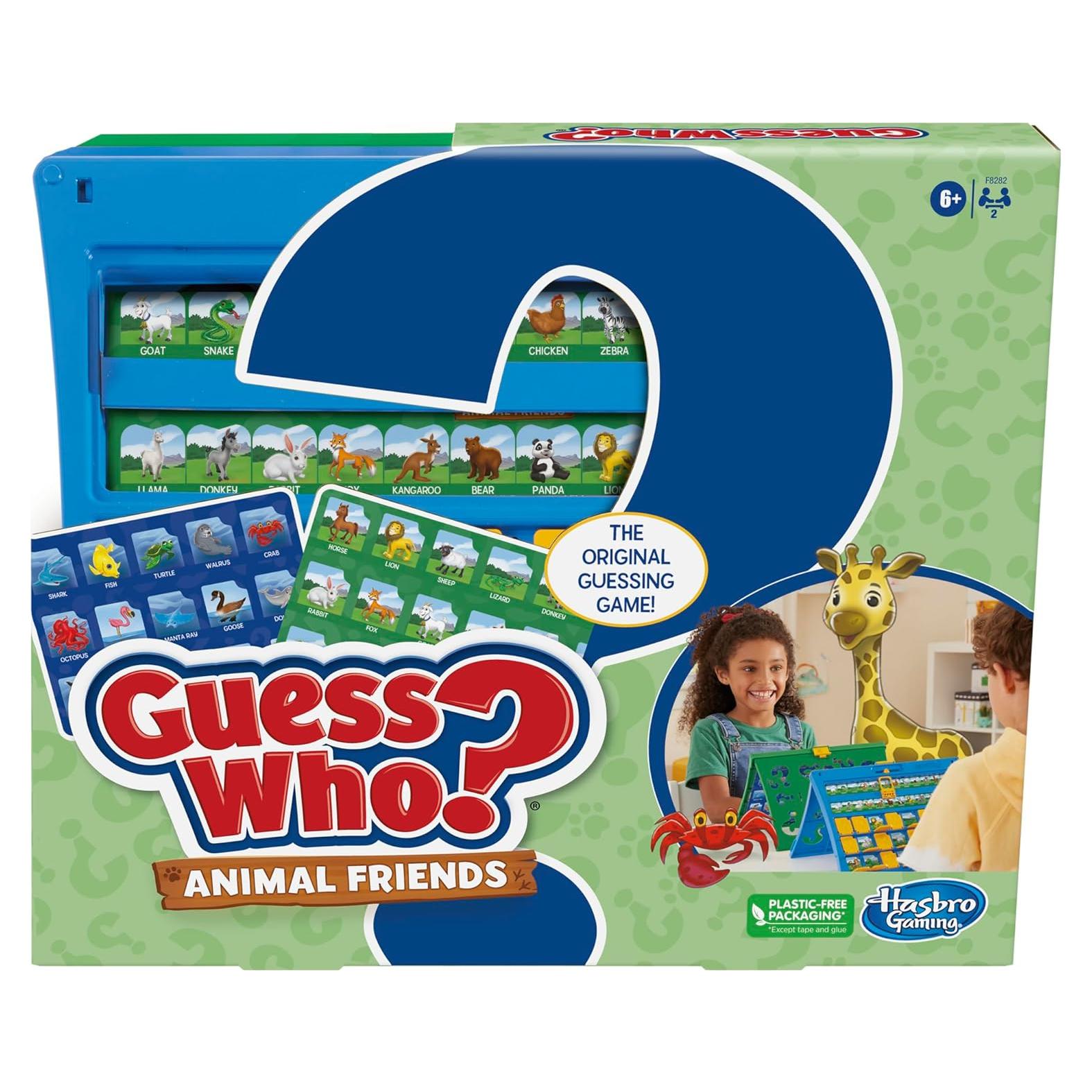 Juego de Mesa Adivina Quién? Hasbro Animales 2 Jugadores