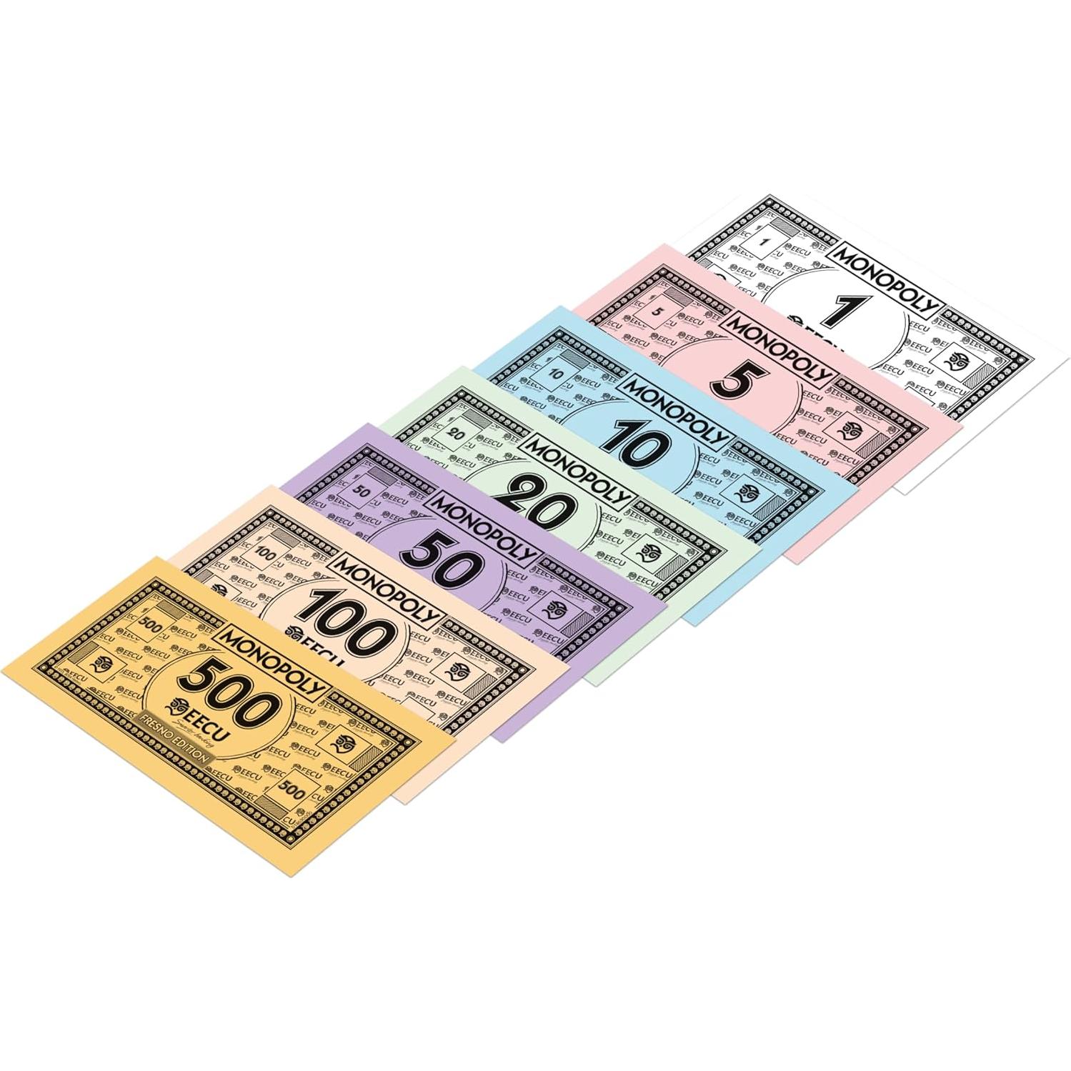 Monopoly Fresno CA - Juego de Mesa para 2-6 Jugadores