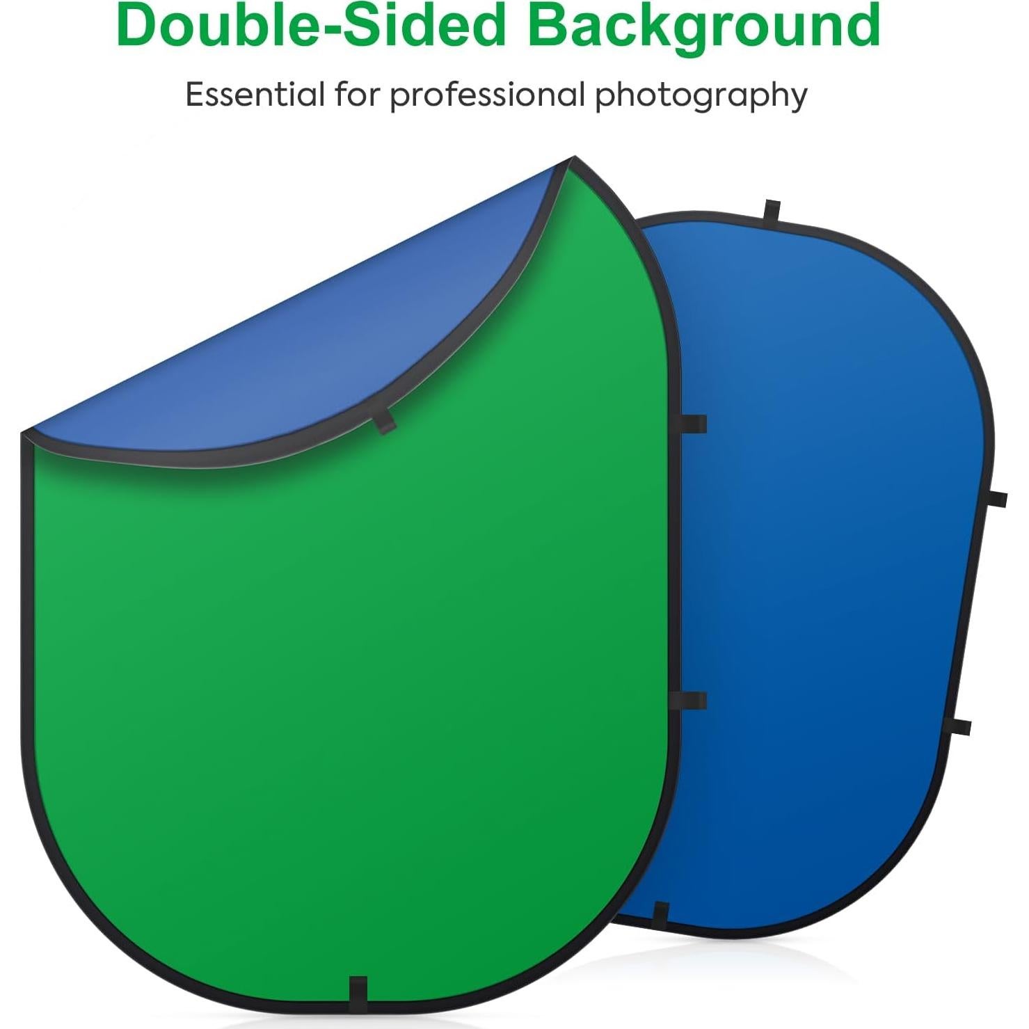 Fondo de Pantalla Verde y Azul Reversible 2 en 1 SEDGEWIN 1.99kg