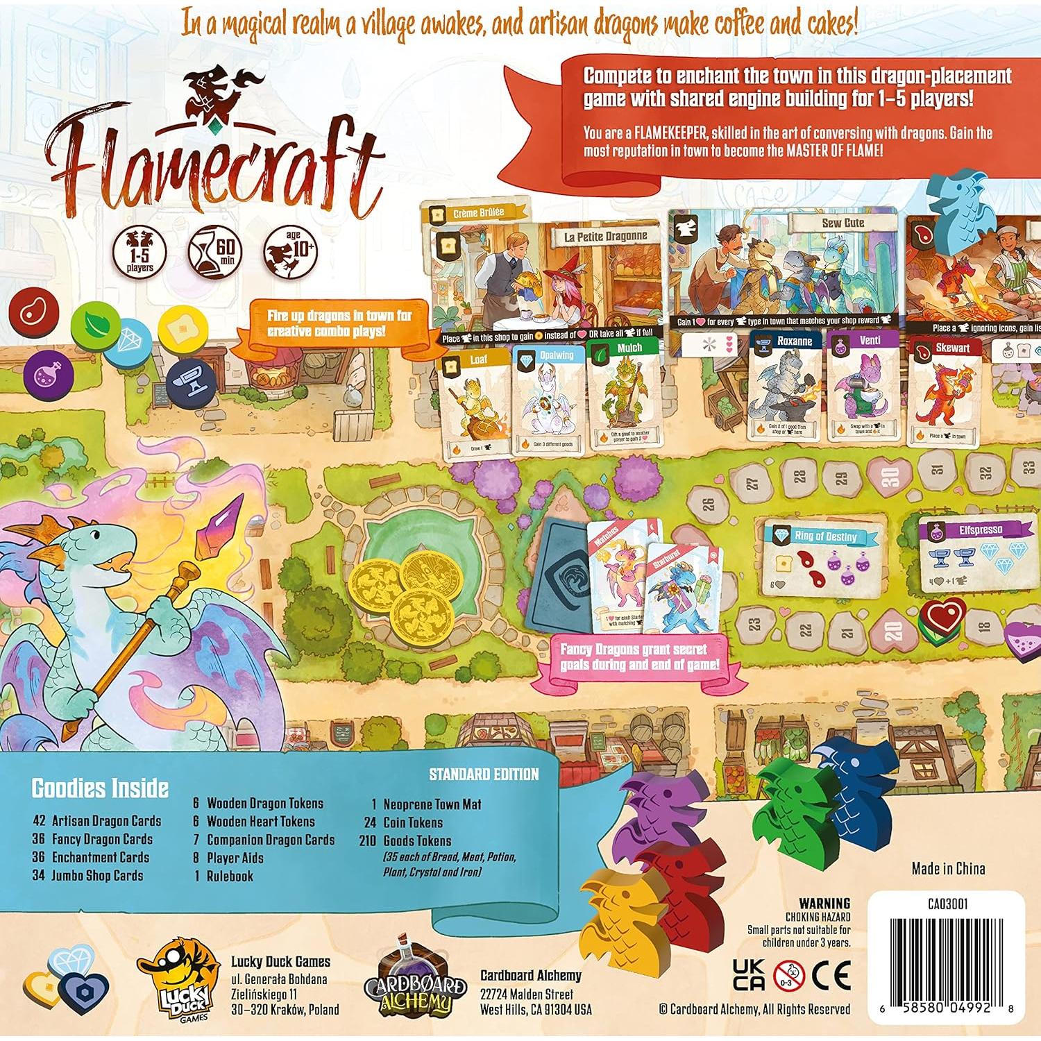 Juego de Mesa Flamecraft - Lucky Duck Games, 1-5 Jugadores