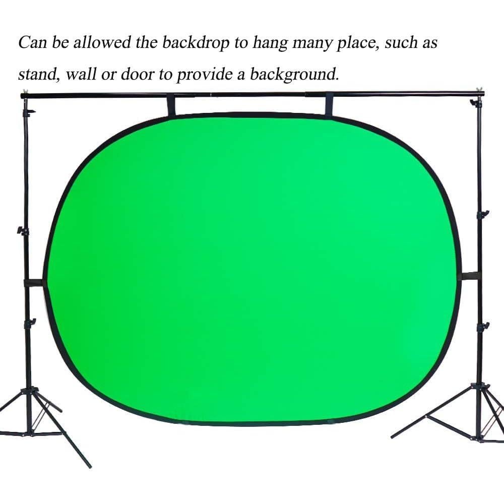 Fondo Chromakey 2 en 1 Verde y Azul YUOCU 150x200cm con Soporte