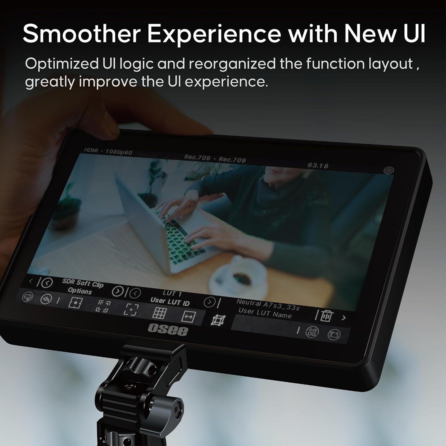 Monitor de Cámara Osee G7 Pro 7" Táctil 3000Nits 4K HDMI