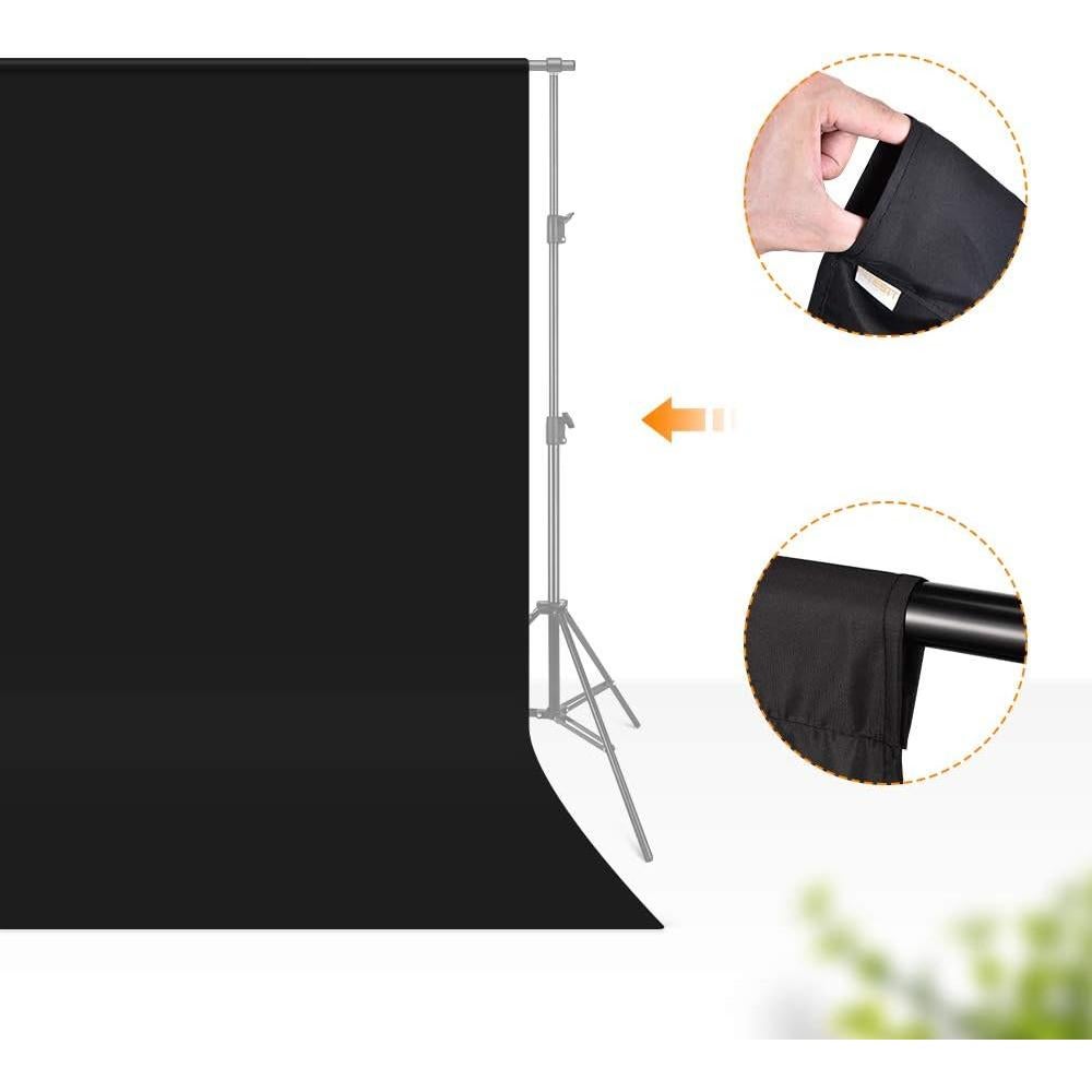 Fondo de Fotografía Negro UTEBIT 1.52x2.00m Profesional