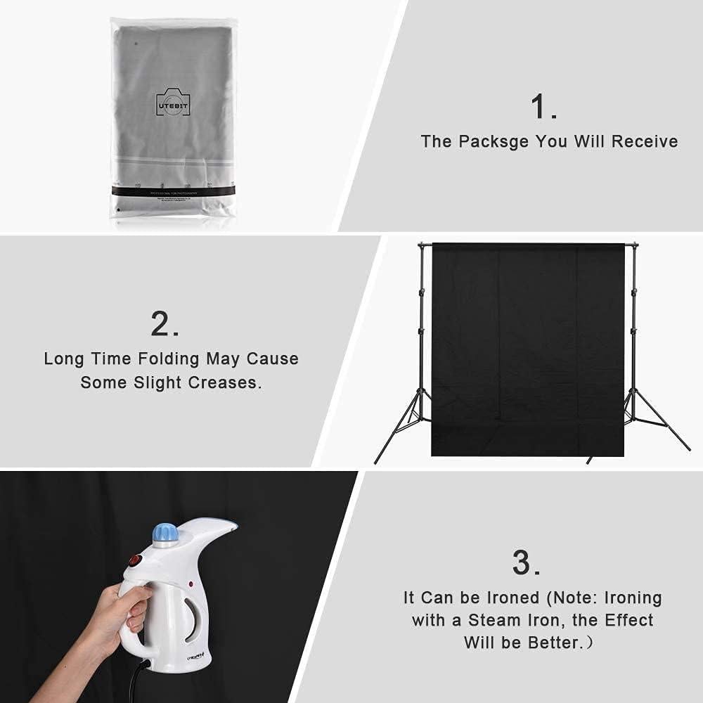 Fondo de Fotografía Negro UTEBIT 1.52x2.00m Profesional