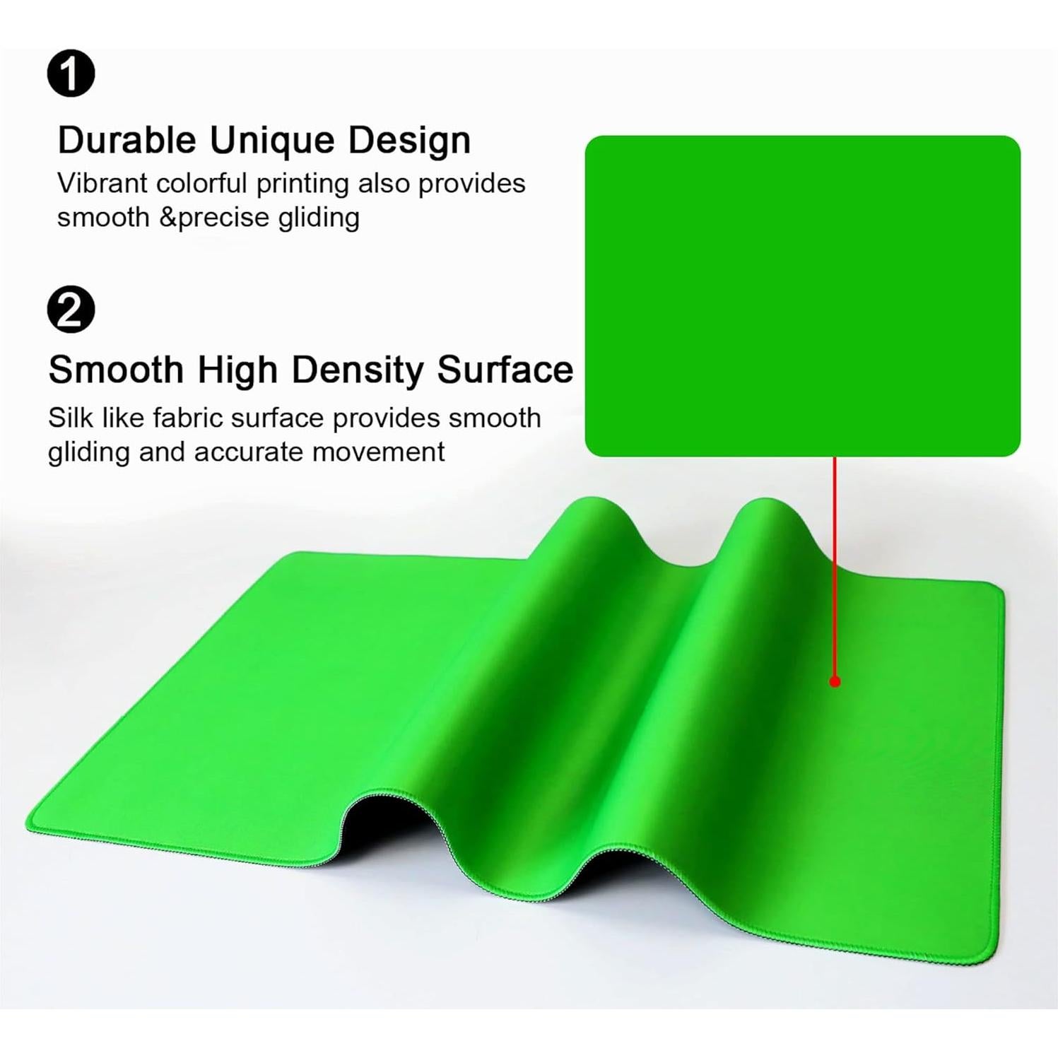 Alfombrilla de Ratón Meffort Inc XXL Verde 800x400mm Resistente al Agua