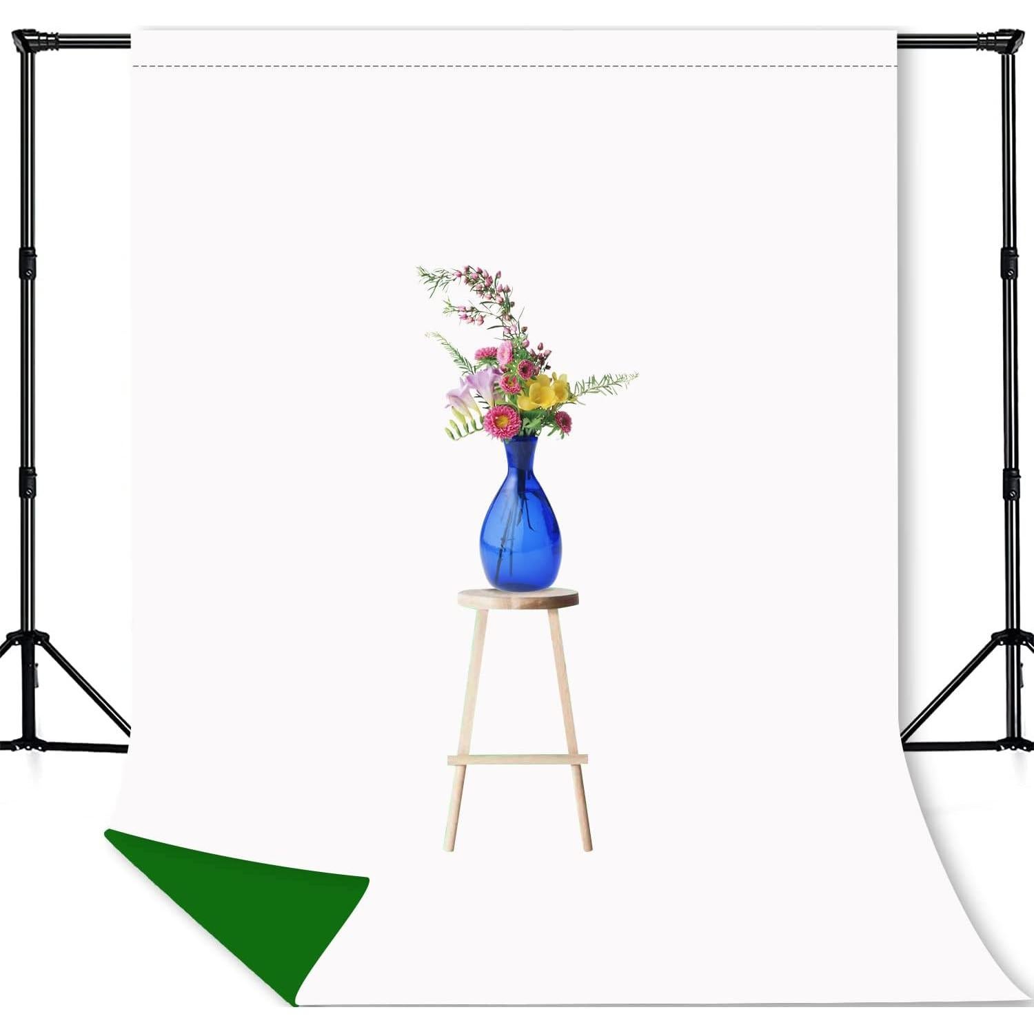 Fondo de Pantalla Reversible 2 en 1 KUSKX010 1.5x2.1m Verde Blanco