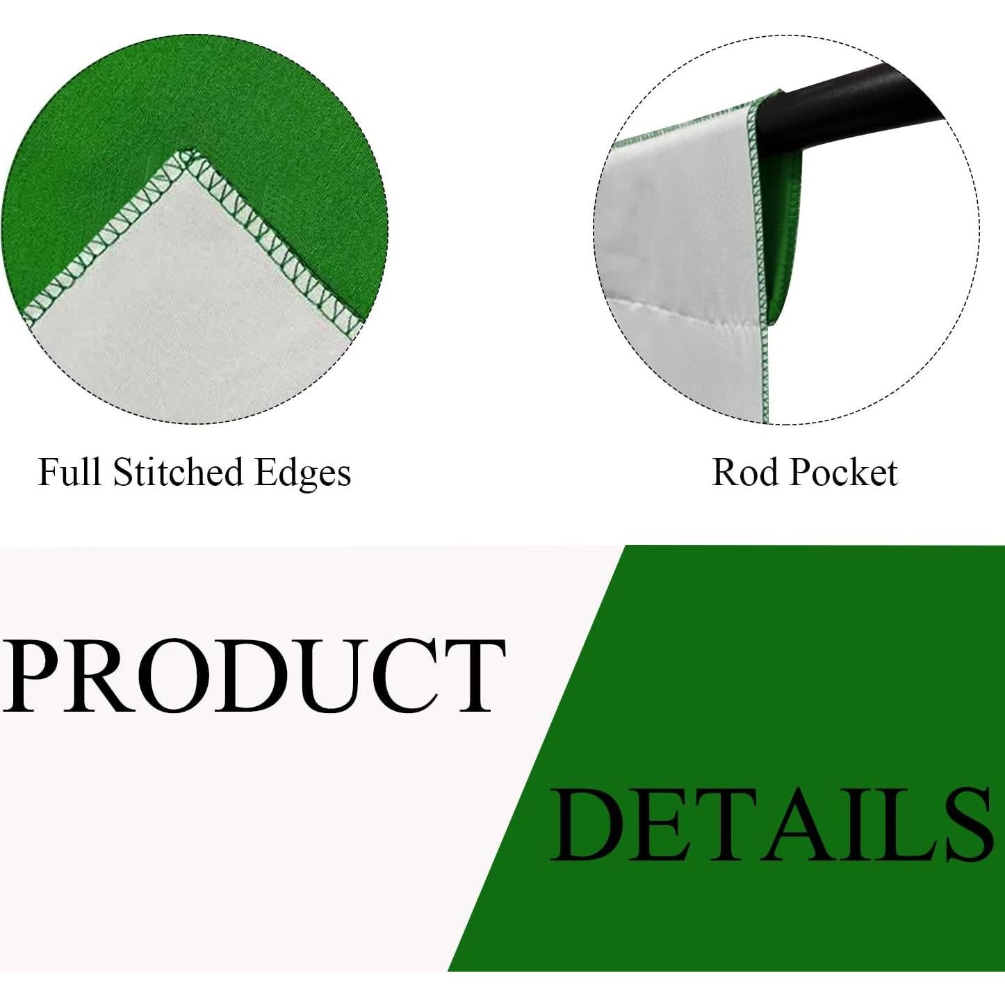 Fondo de Pantalla Reversible 2 en 1 KUSKX010 1.5x2.1m Verde Blanco