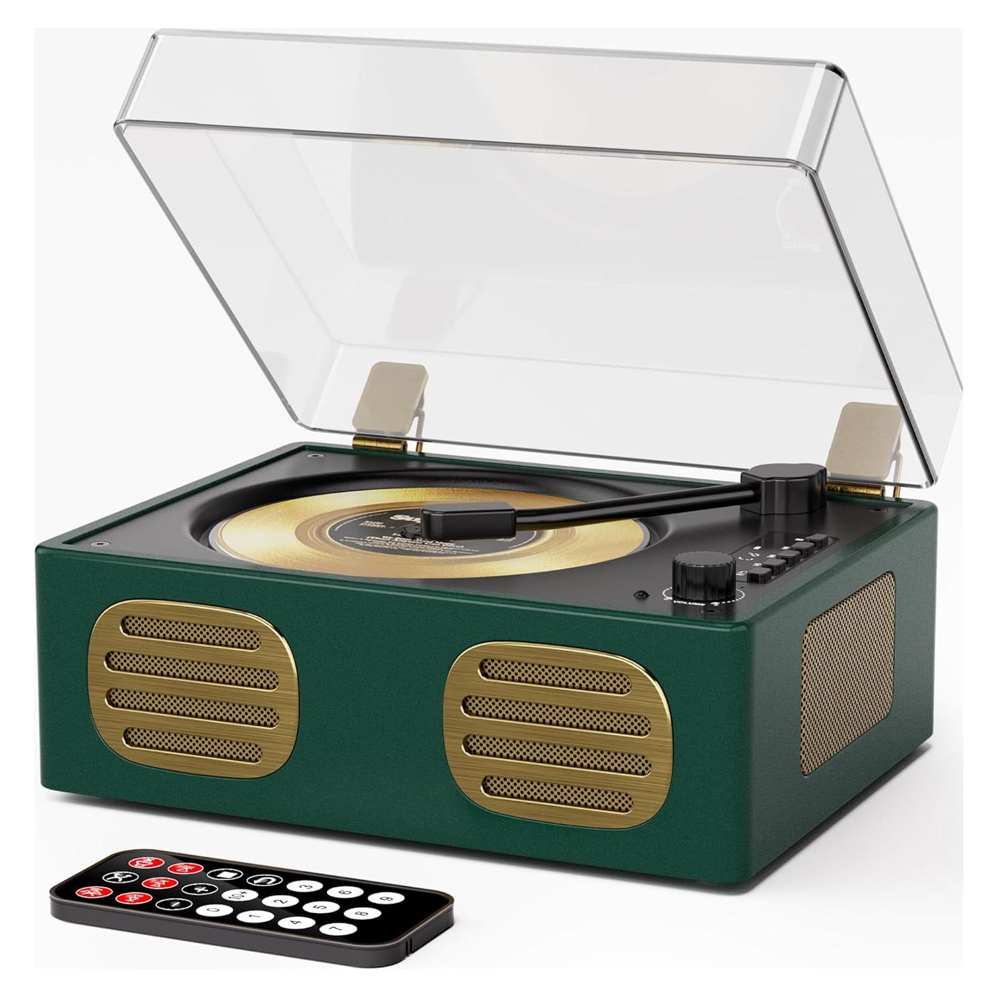 Reproductor de CD portátil MANGOSTAN CD-005GN Bluetooth Verde