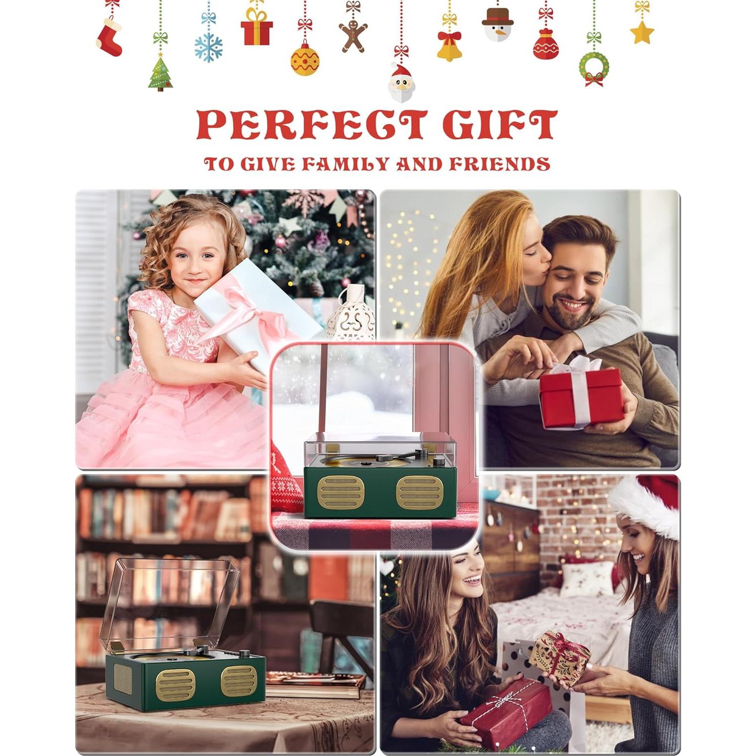 Reproductor de CD portátil MANGOSTAN CD-005GN Bluetooth Verde