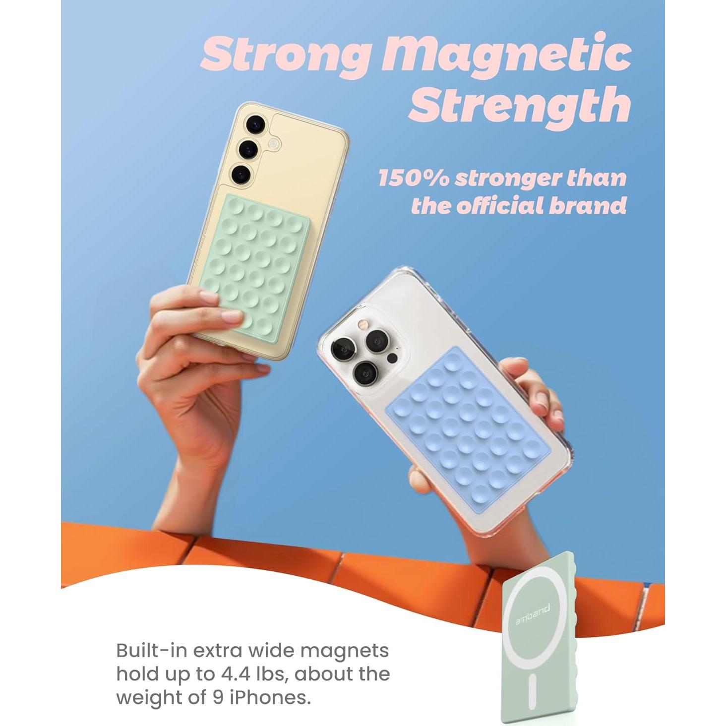 Soporte Magnético para Teléfono amBand - Verde Matcha, 7.62cm