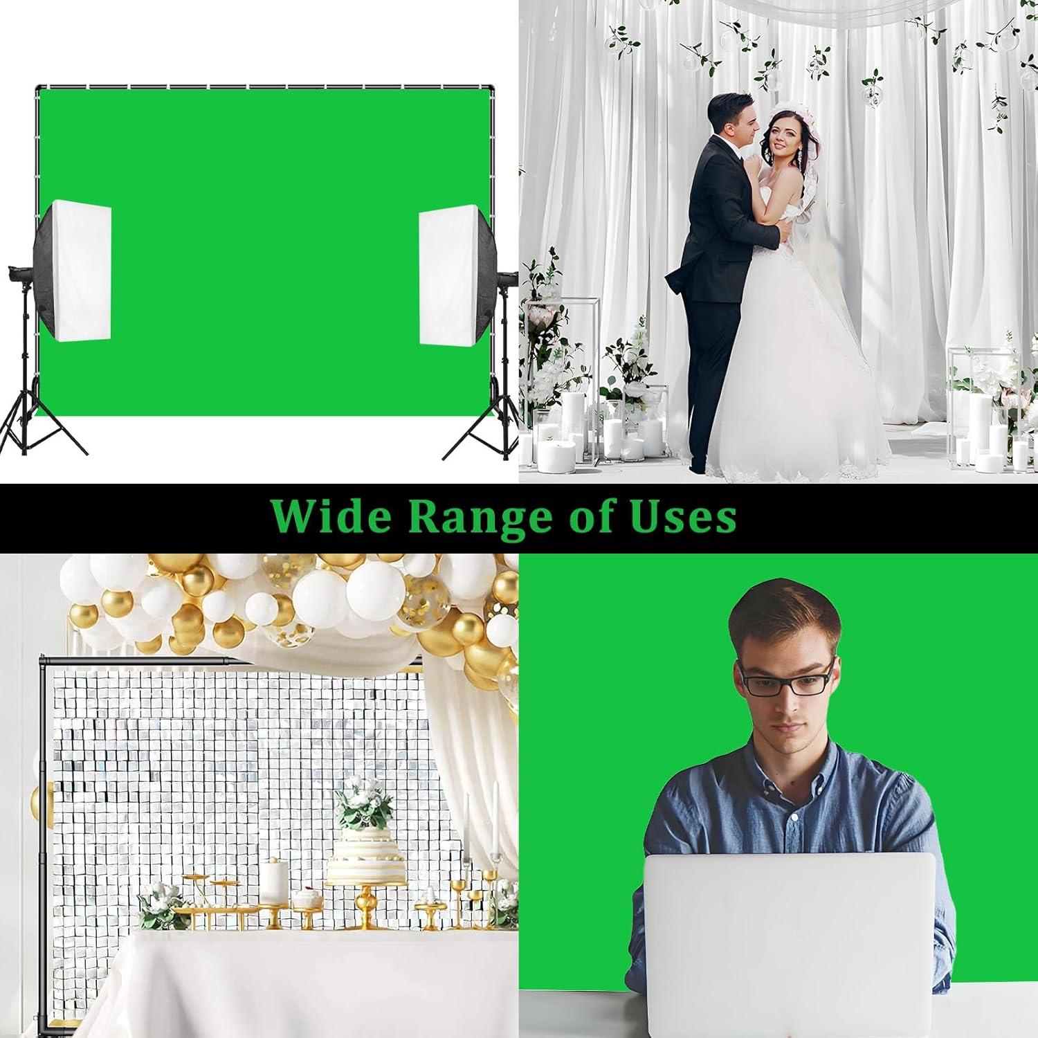 Soporte de Fondo Rodante BENOISON 10x2.13m Verde para Estudio