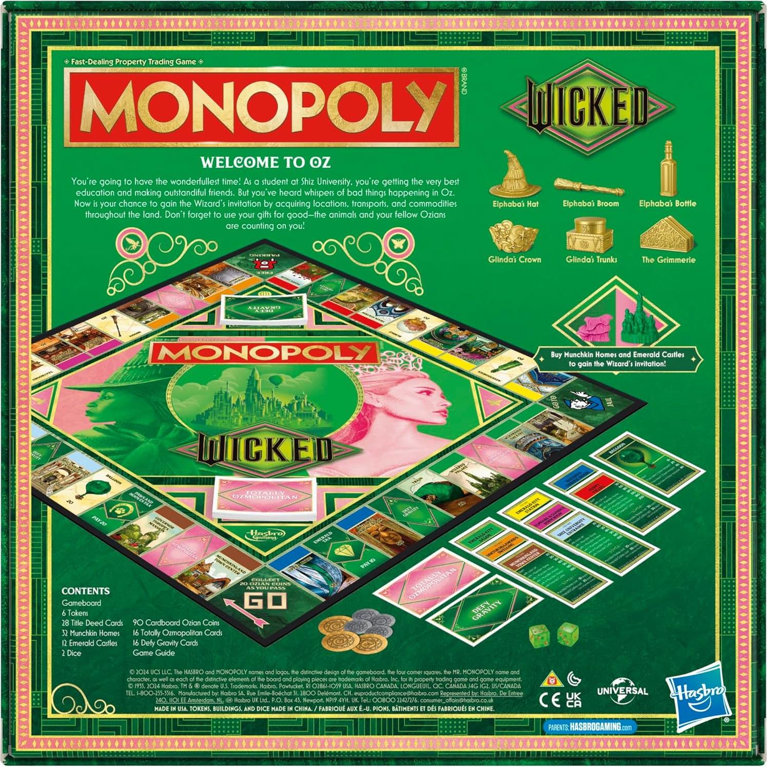 Monopoly Edición Malvada Hasbro Juego de Mesa 2-6 Jugadores