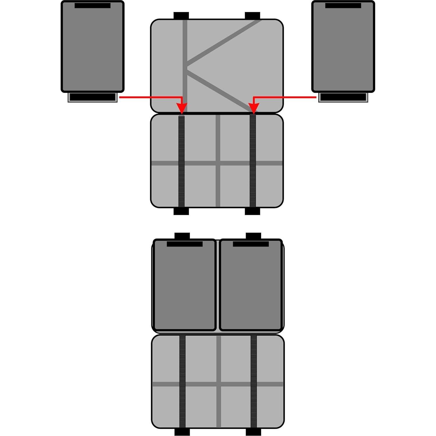 Funda para Anillo de Luz USA GEAR - Resistente al Agua - 43.2x35.6x20.3 cm