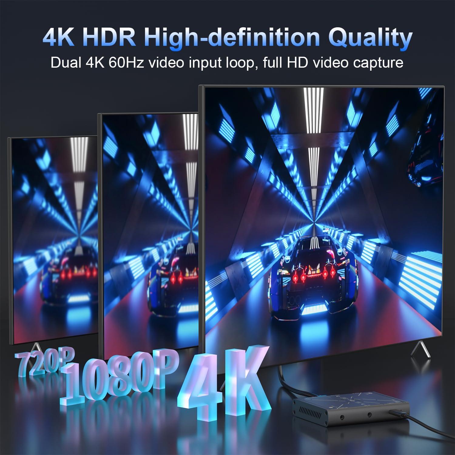 Tarjeta de Captura de Video 4K Gamorek HD4 - 4K30 HDR10, 1080P120