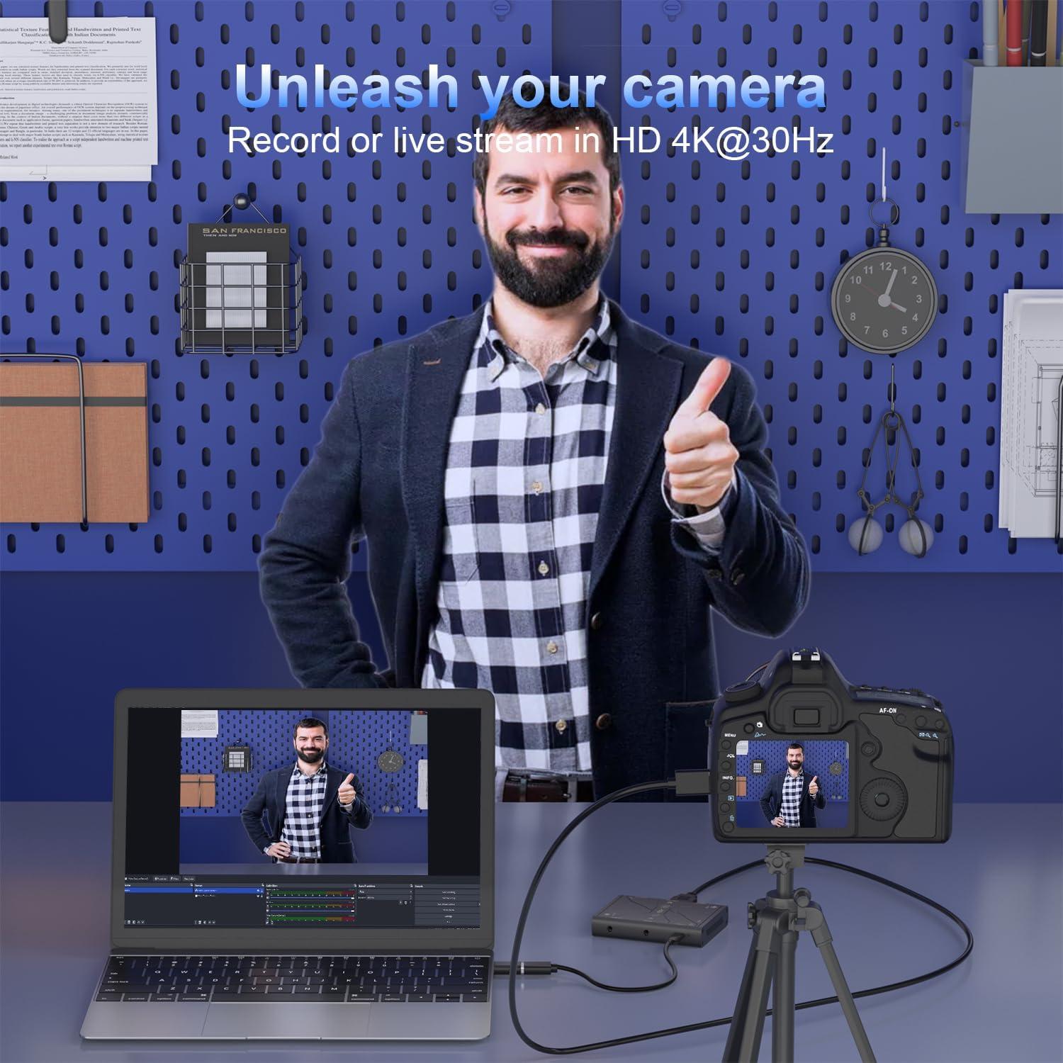 Tarjeta de Captura de Video 4K Gamorek HD4 - 4K30 HDR10, 1080P120