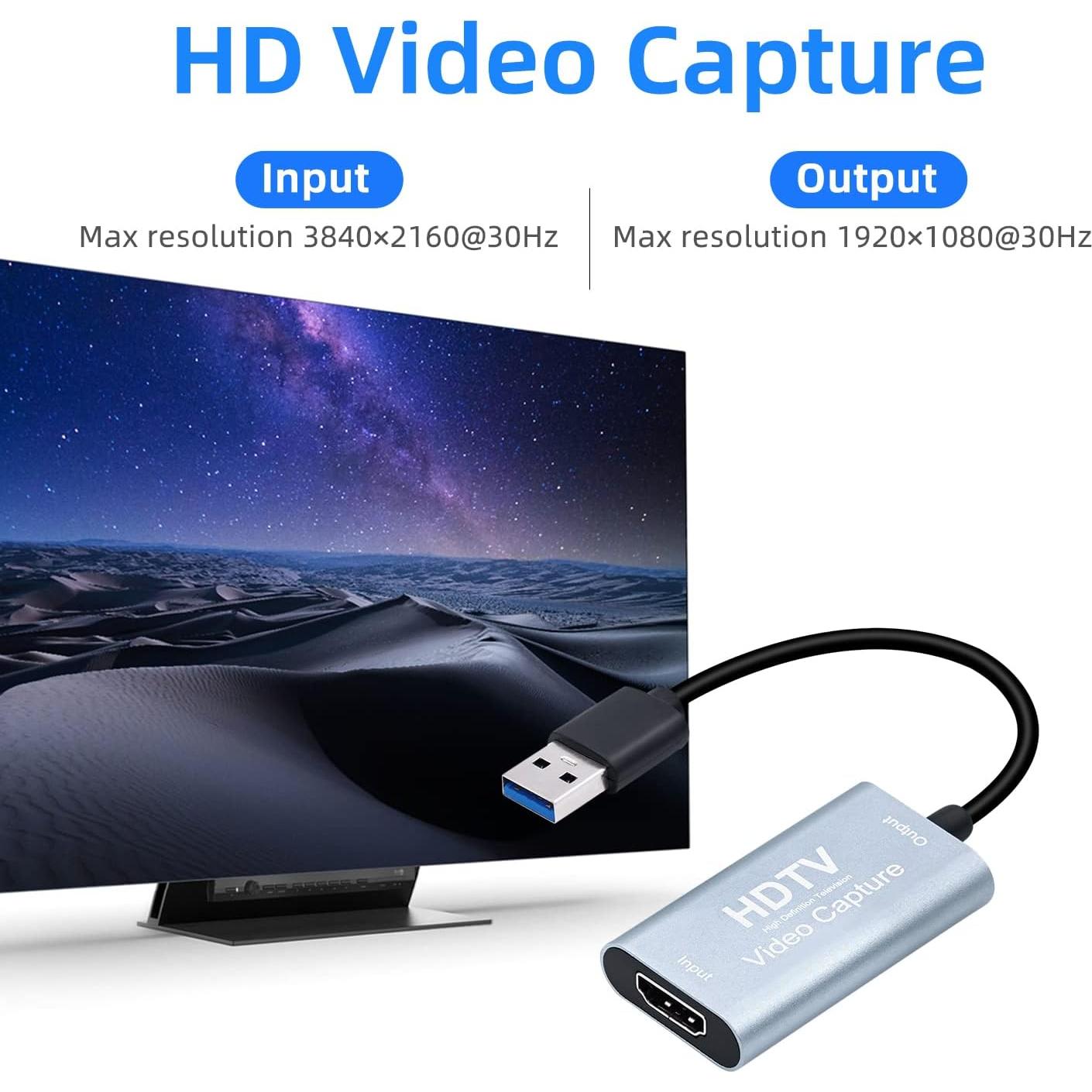 Tarjeta de Captura de Video Mcbazel HDMI a USB C 1080p 60fps