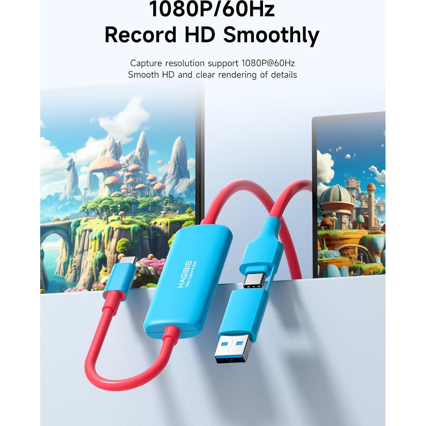 Tarjeta de Captura de Video USB 3.0 Hagibis SWC12 1080P 60fps