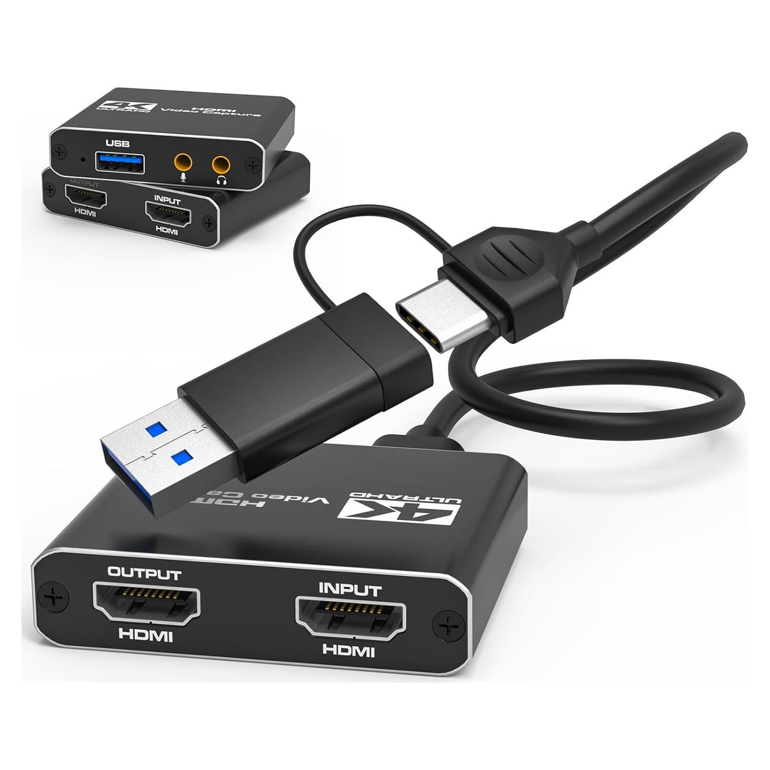 Tarjeta de Captura de Video Tihokile 4K 60FPS USB 3.0 HDMI