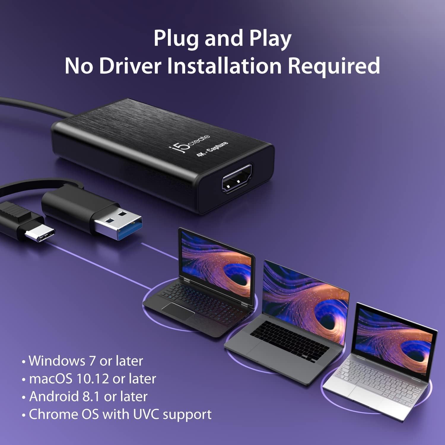 Tarjeta de Captura de Video HDMI 4K j5create JVA11