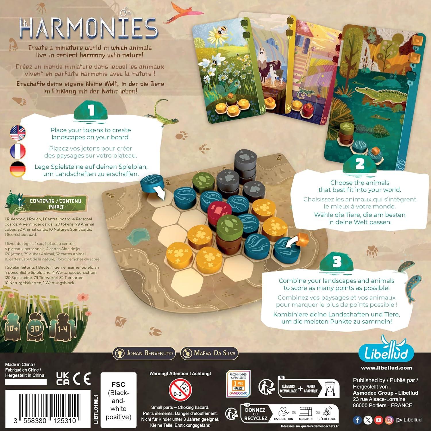 Juego de Mesa Harmonies Libellud - Estrategia y Creatividad