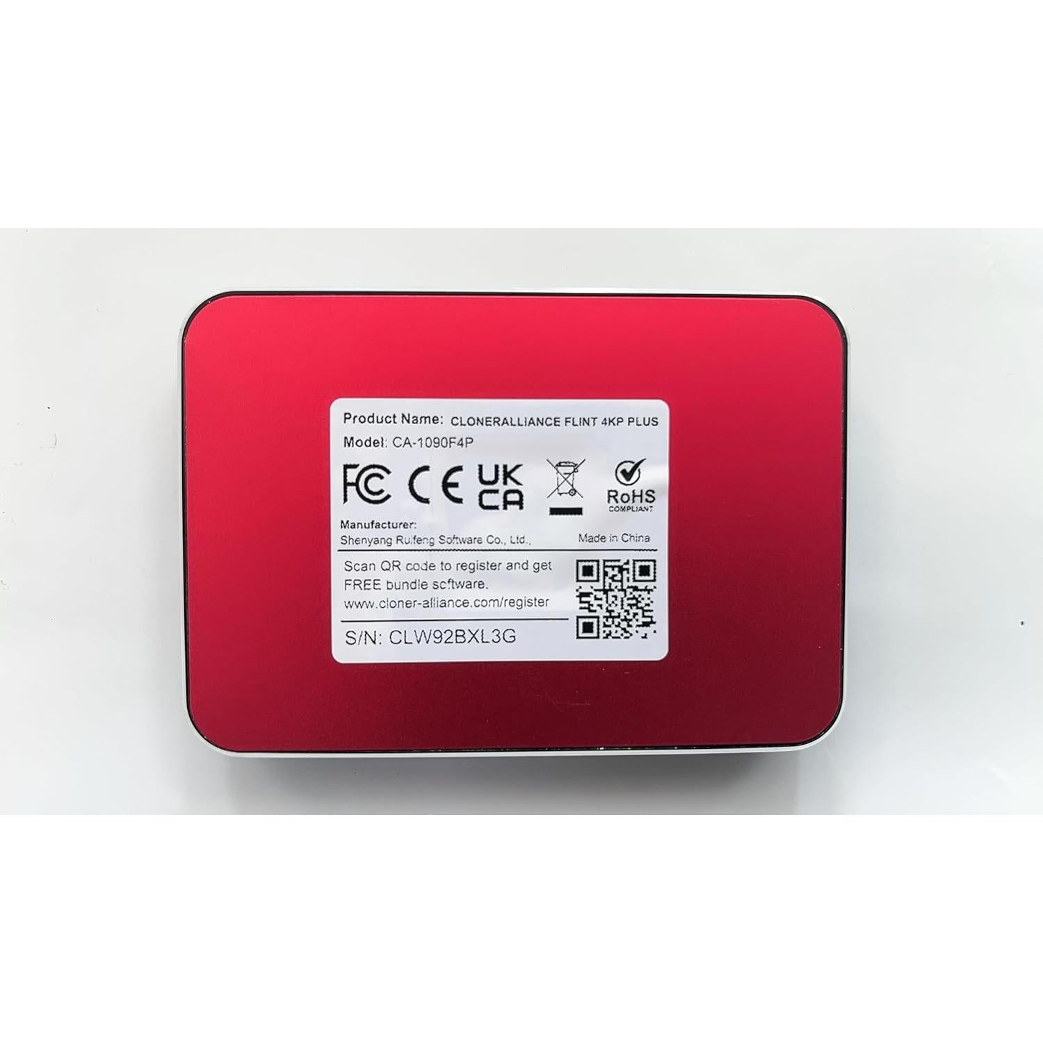 ClonerAlliance Flint 4KP Plus - Captura Video 4K@60fps y 1080p@60fps