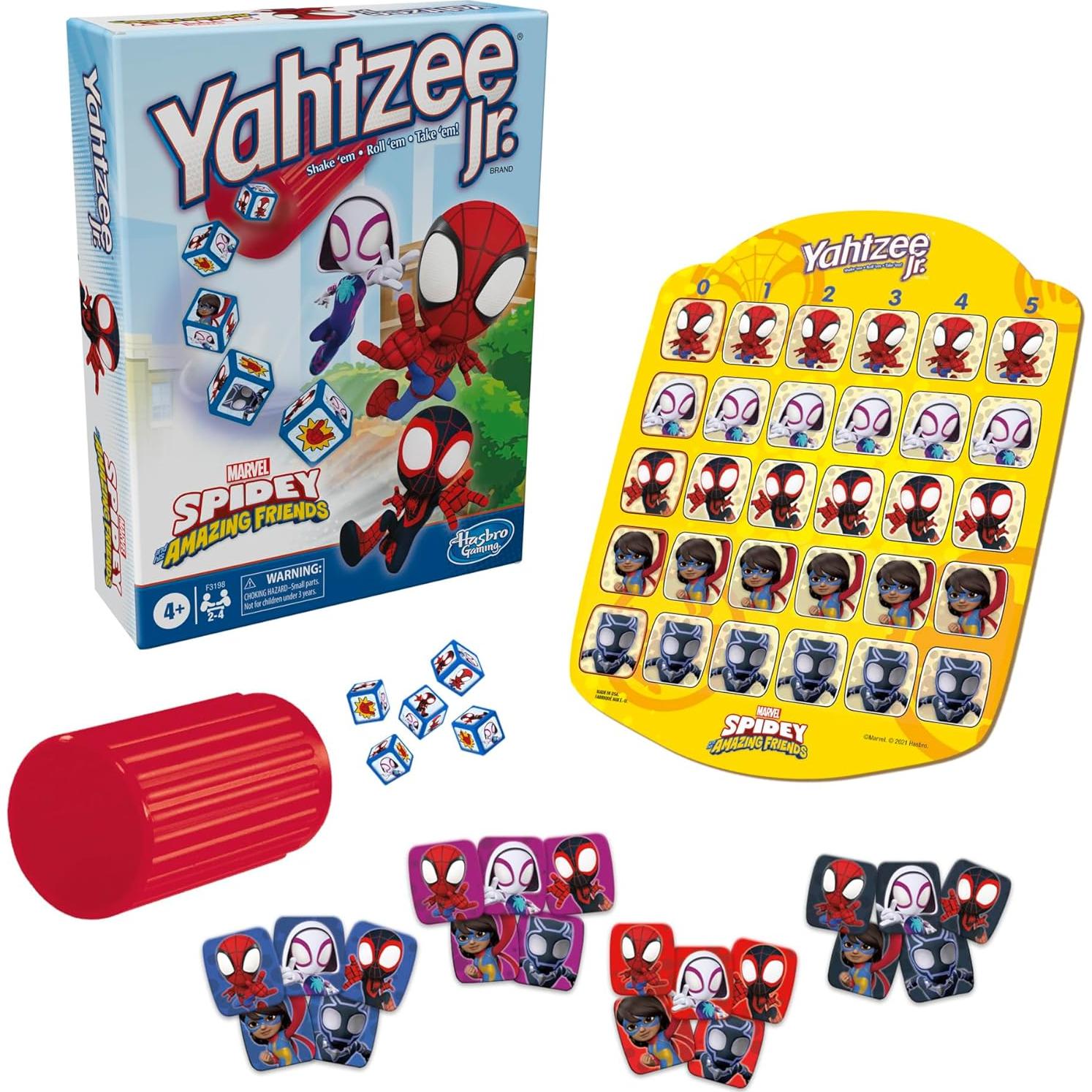 Juego de Mesa Yahtzee Jr. Marvel Hasbro Spidey 4+