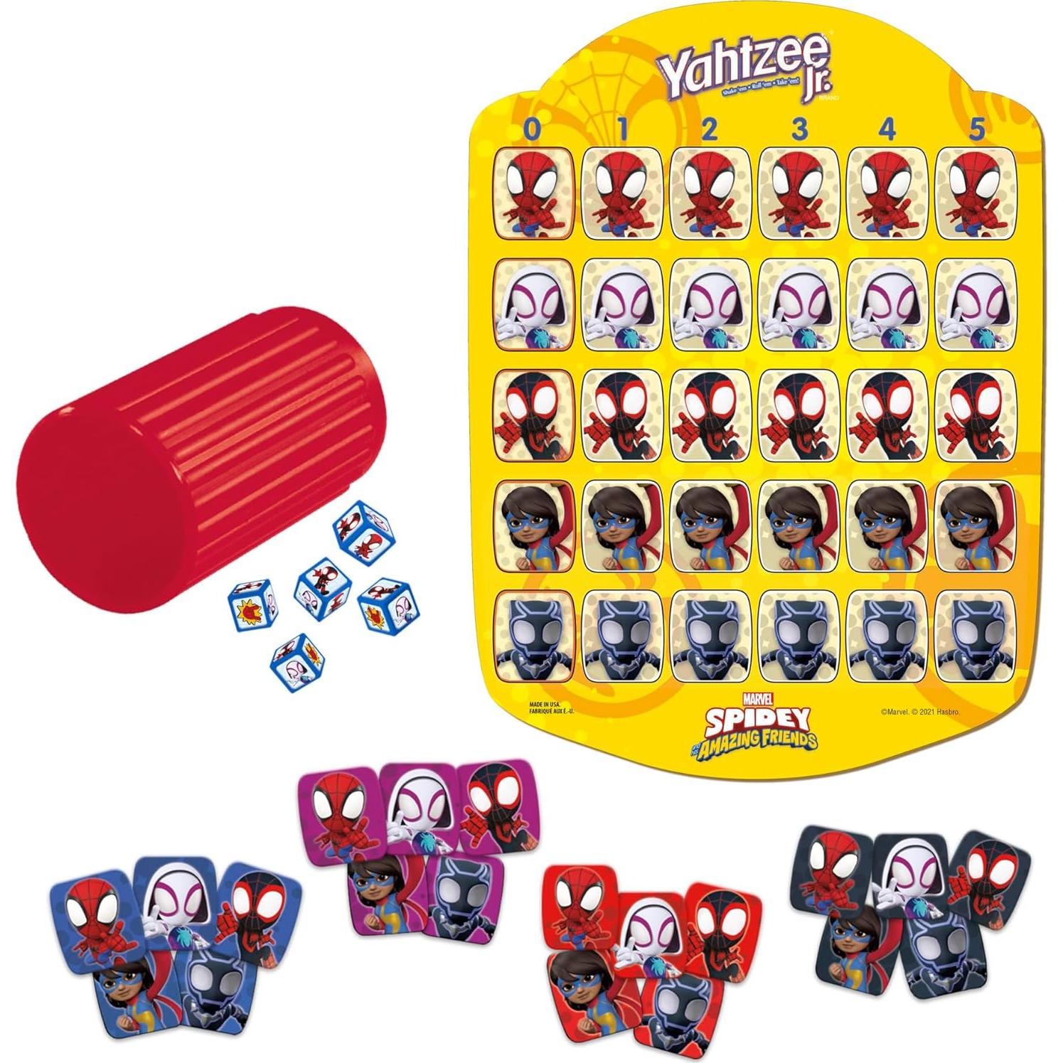 Juego de Mesa Yahtzee Jr. Marvel Hasbro Spidey 4+