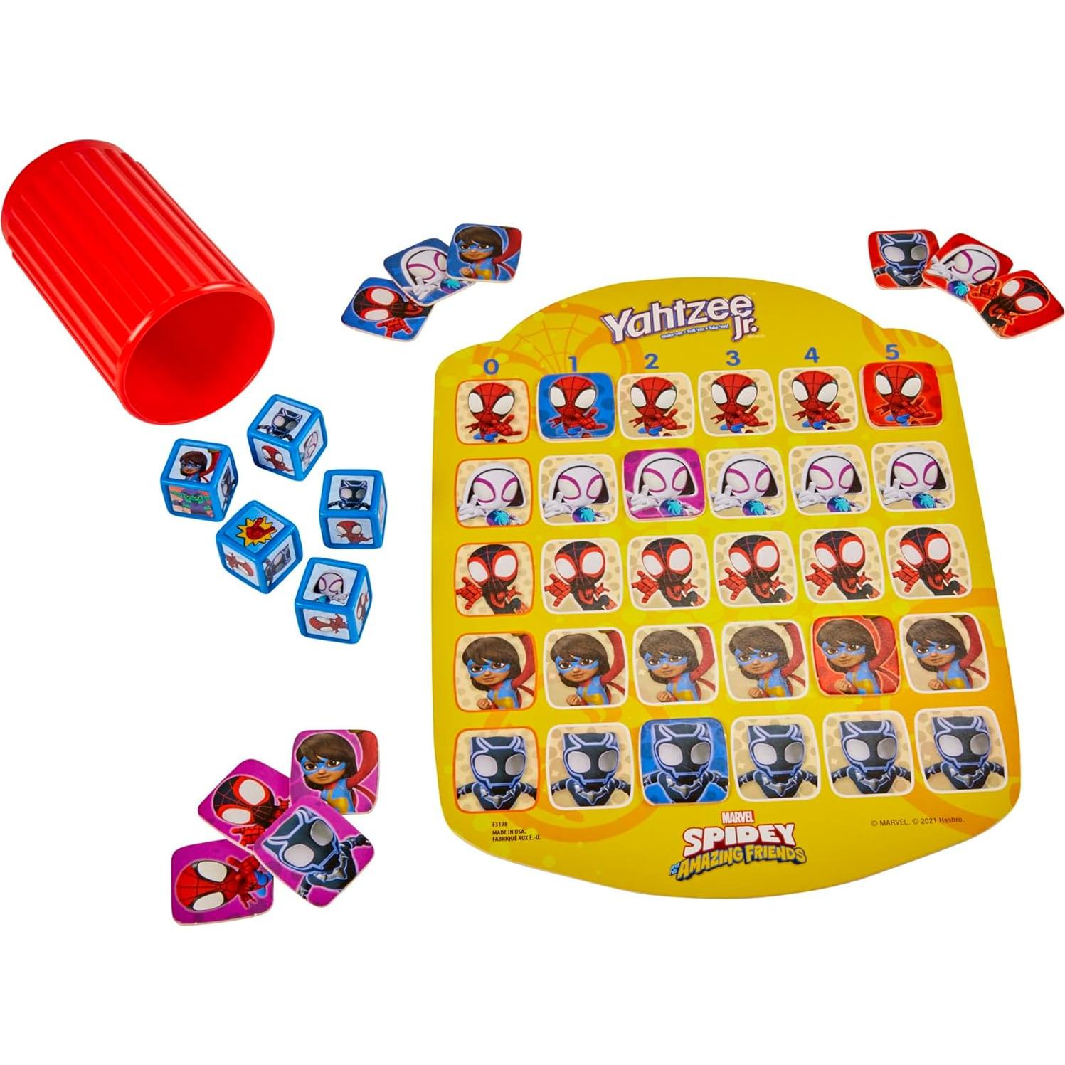 Juego de Mesa Yahtzee Jr. Marvel Hasbro Spidey 4+