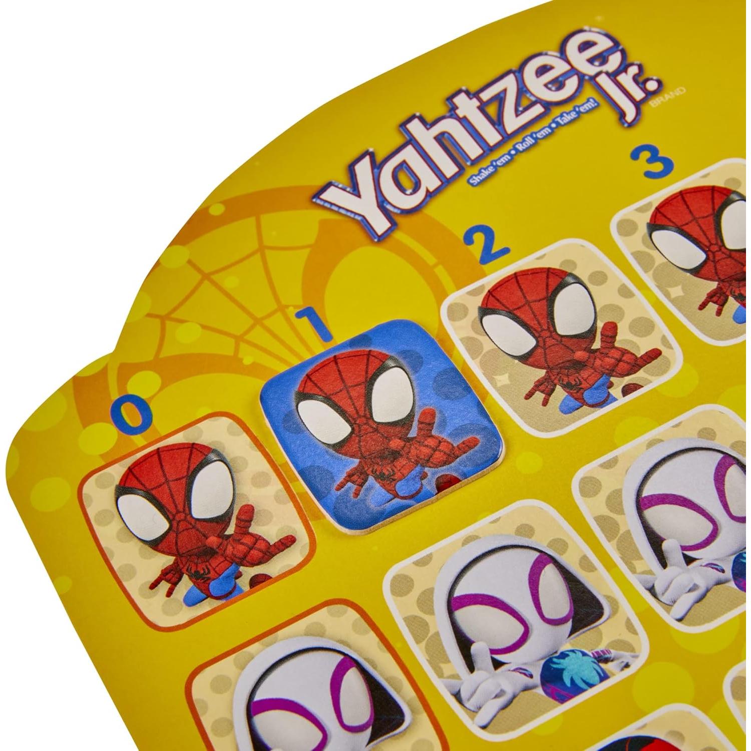 Juego de Mesa Yahtzee Jr. Marvel Hasbro Spidey 4+