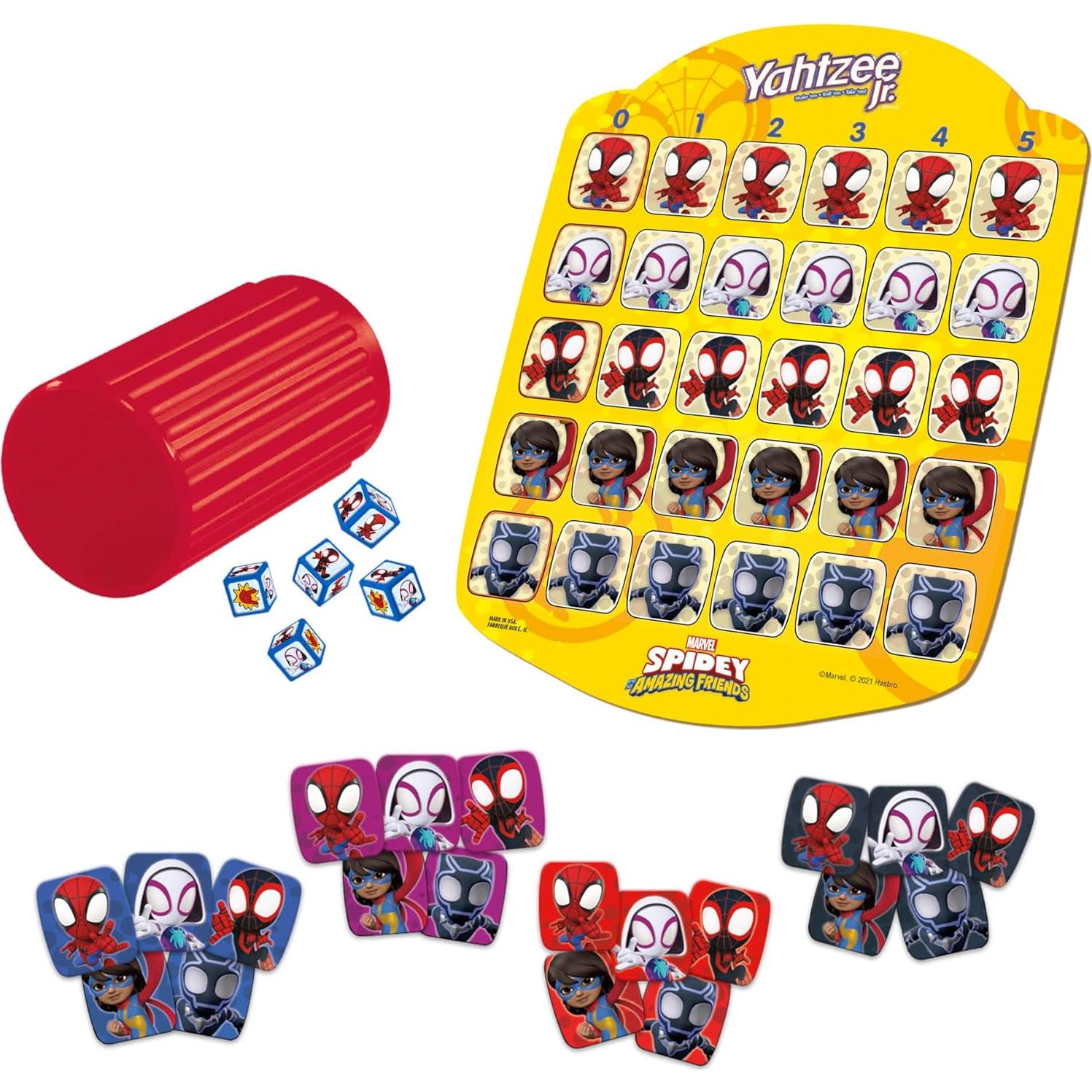Juego de Mesa Yahtzee Jr. Marvel Hasbro Spidey 4+