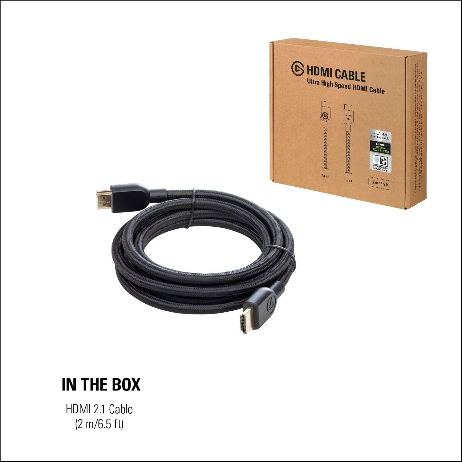 Cable HDMI 2.1 Elgato Ultra Alta Velocidad 2m 48 Gbit/s 8K 4K