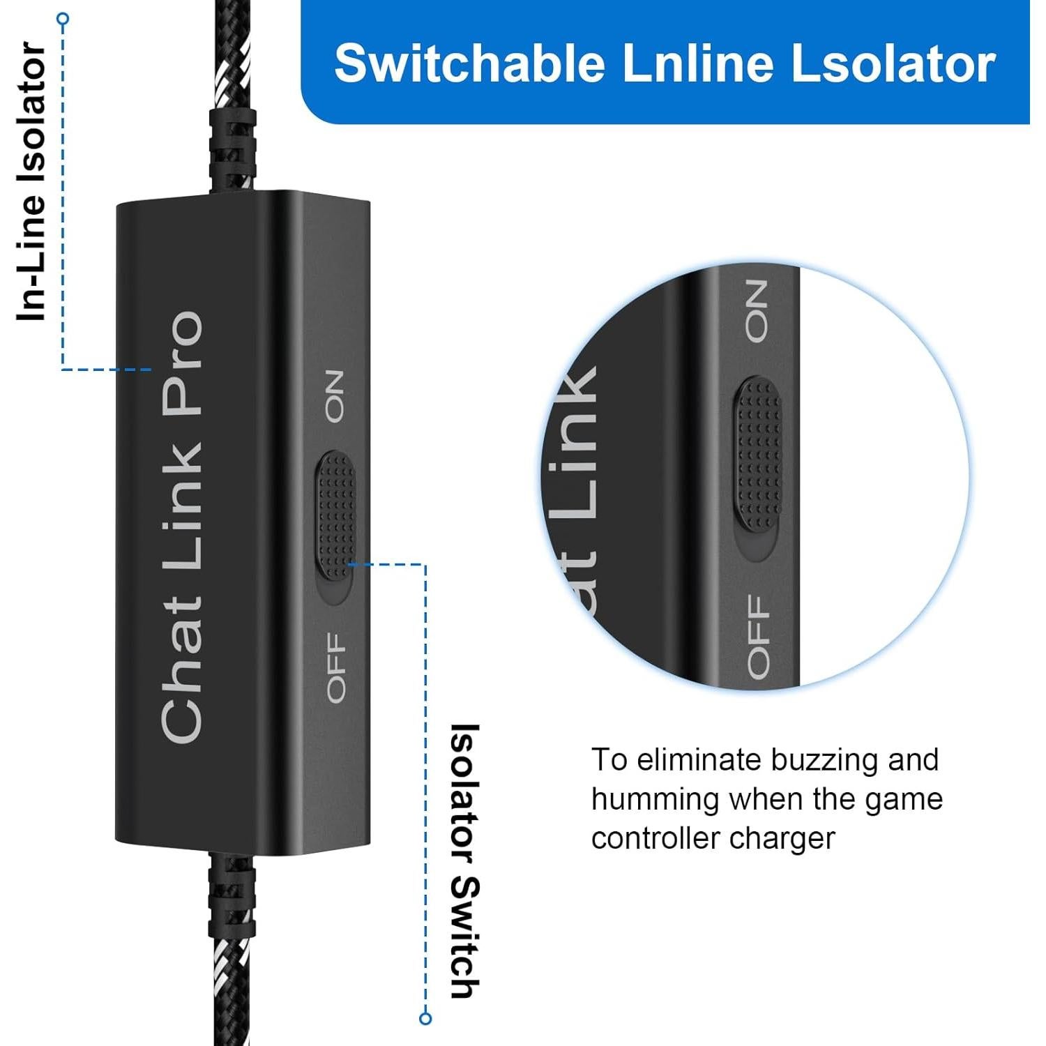 Cable Chat Link Pro Lusgawer 2.68m para Elgato y Consolas