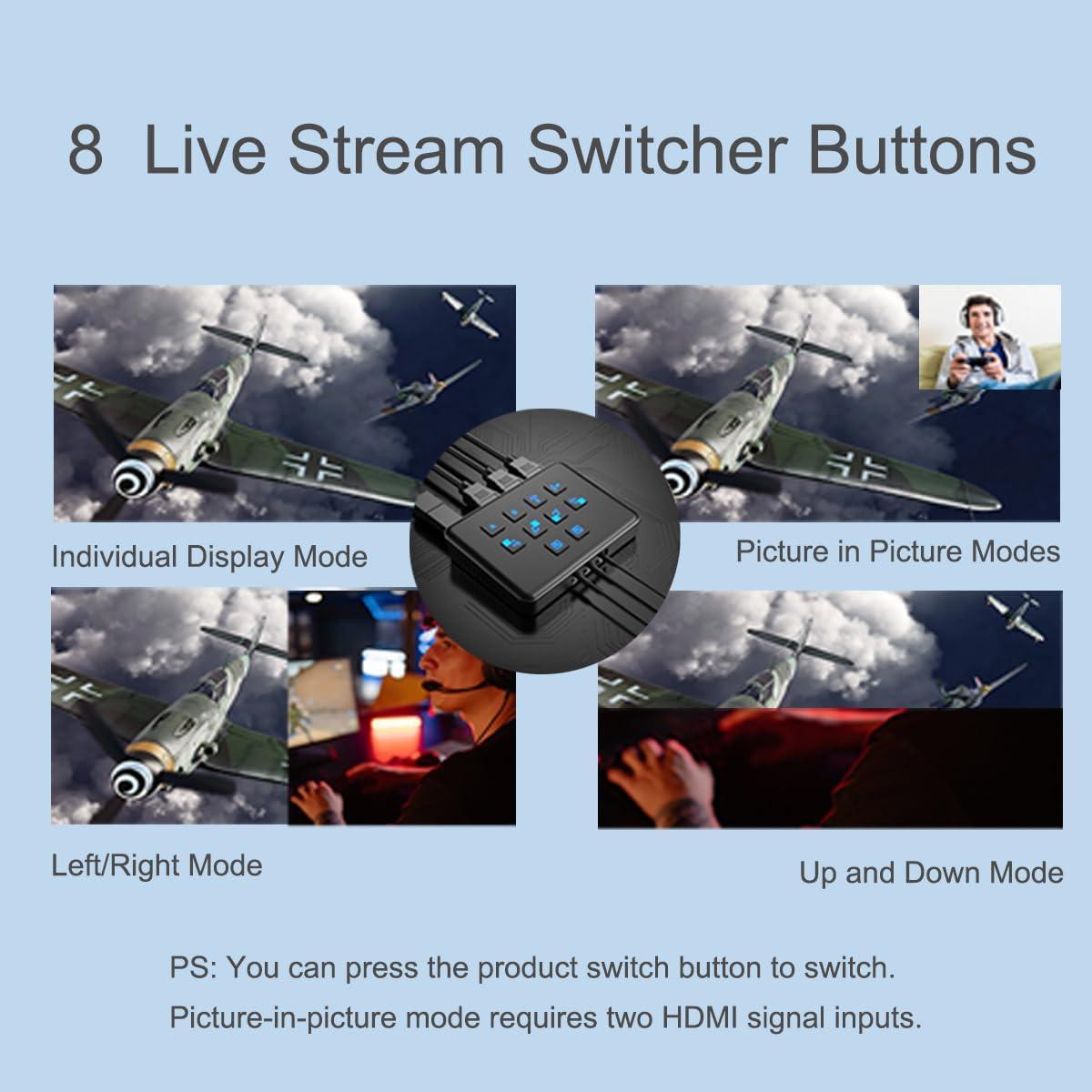 Tarjeta de Captura HDMI Dual Qonakism 1080p60 USB 3.0