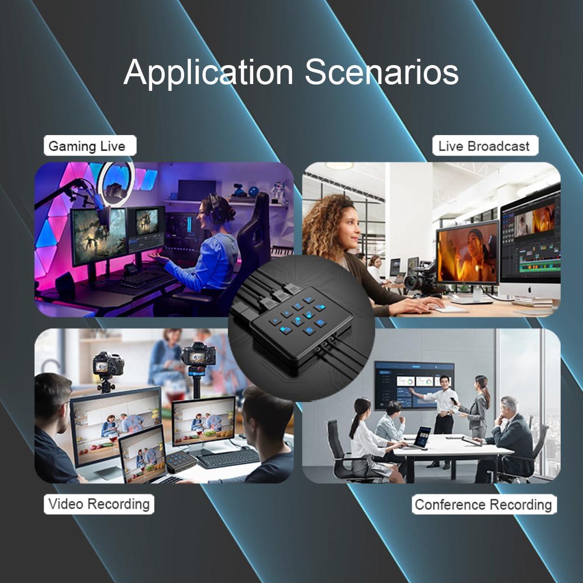 Tarjeta de Captura HDMI Dual Qonakism 1080p60 USB 3.0