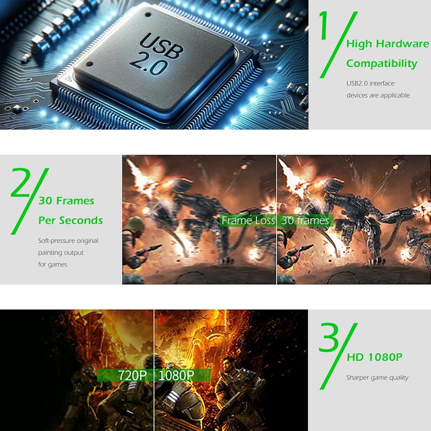 Tarjeta de Captura de Video HDMI 4K Eiszuso E075 USB 2.0