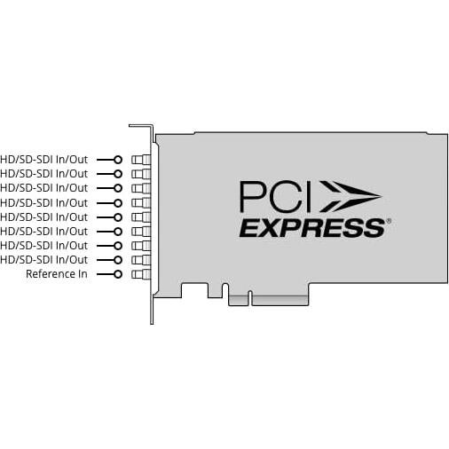 DeckLink Quad 2 PCIe Capture and Playback Card, Up to 1080p60, 8 Channel 3G-SDI (BDLKDVQD2)