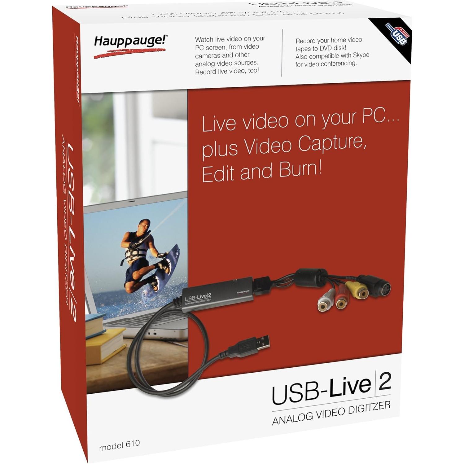 Digitalizador de Video Analógico Hauppauge 610 USB-Live2