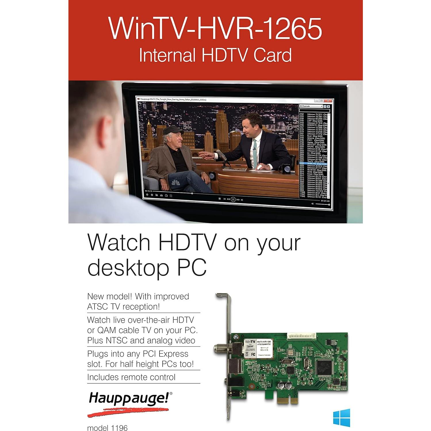 Hauppauge 1196 WinTV HVR-1265 PCI Express Hybrid High Definition TV Tuner Card
