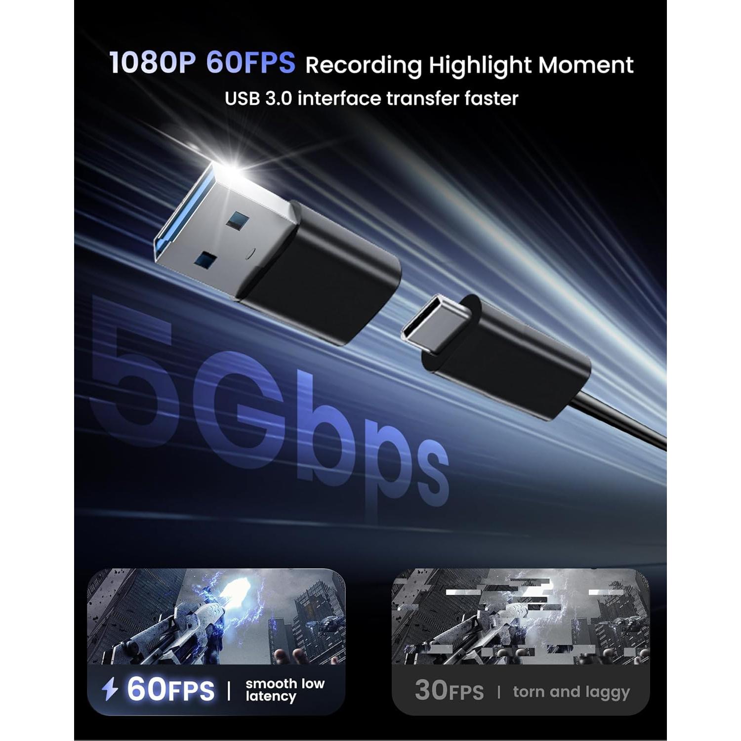 Tarjeta de Captura de Video USB 3.0 avedio links 1080P 60FPS