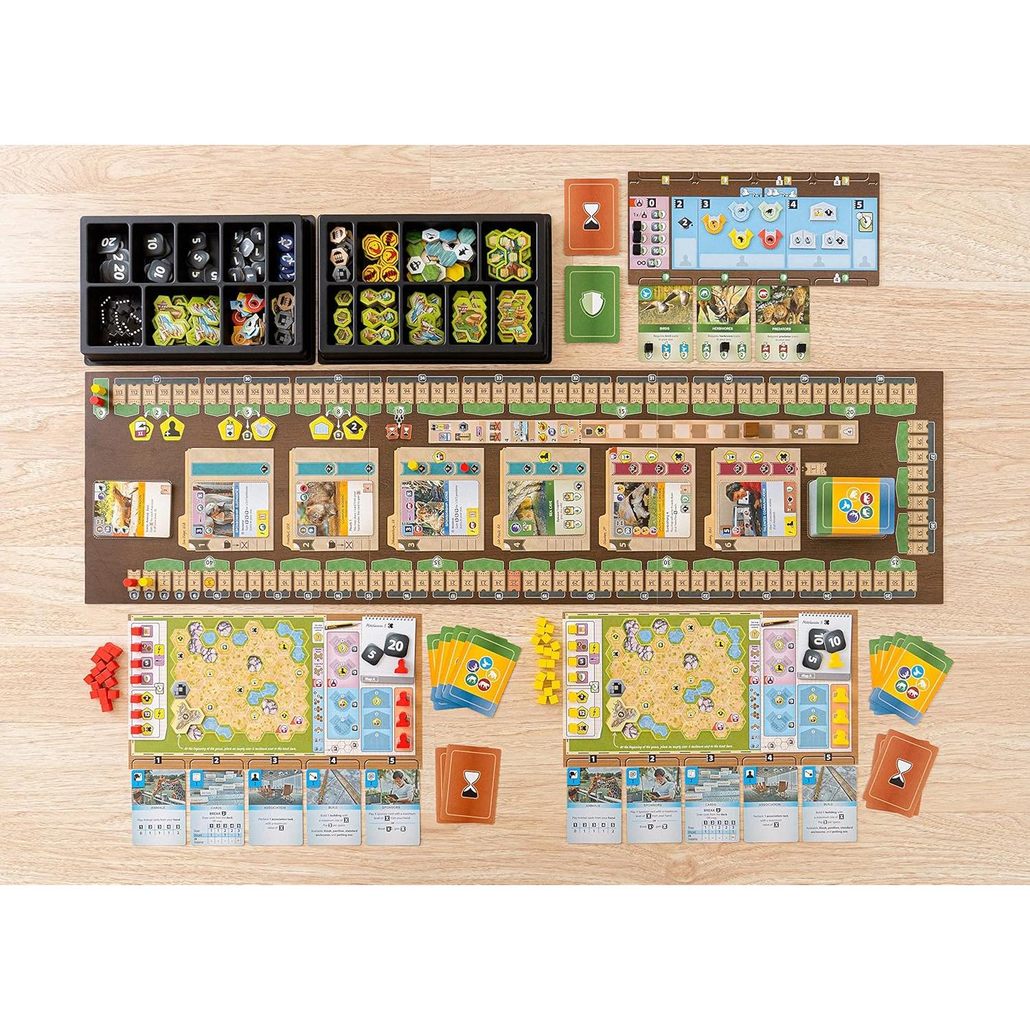 Juego de Mesa Ark Nova - Estrategia Zoológico 1-4 Jugadores