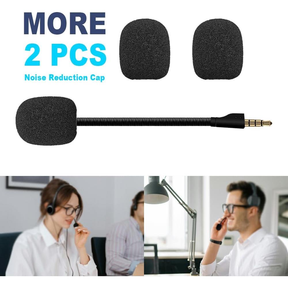 Replacement Microphone for SteelSeries Arctis 1 Gaming Headset, 3.5 mm Jack, Can Be Bent 360 Degrees, Clear Sound Quality