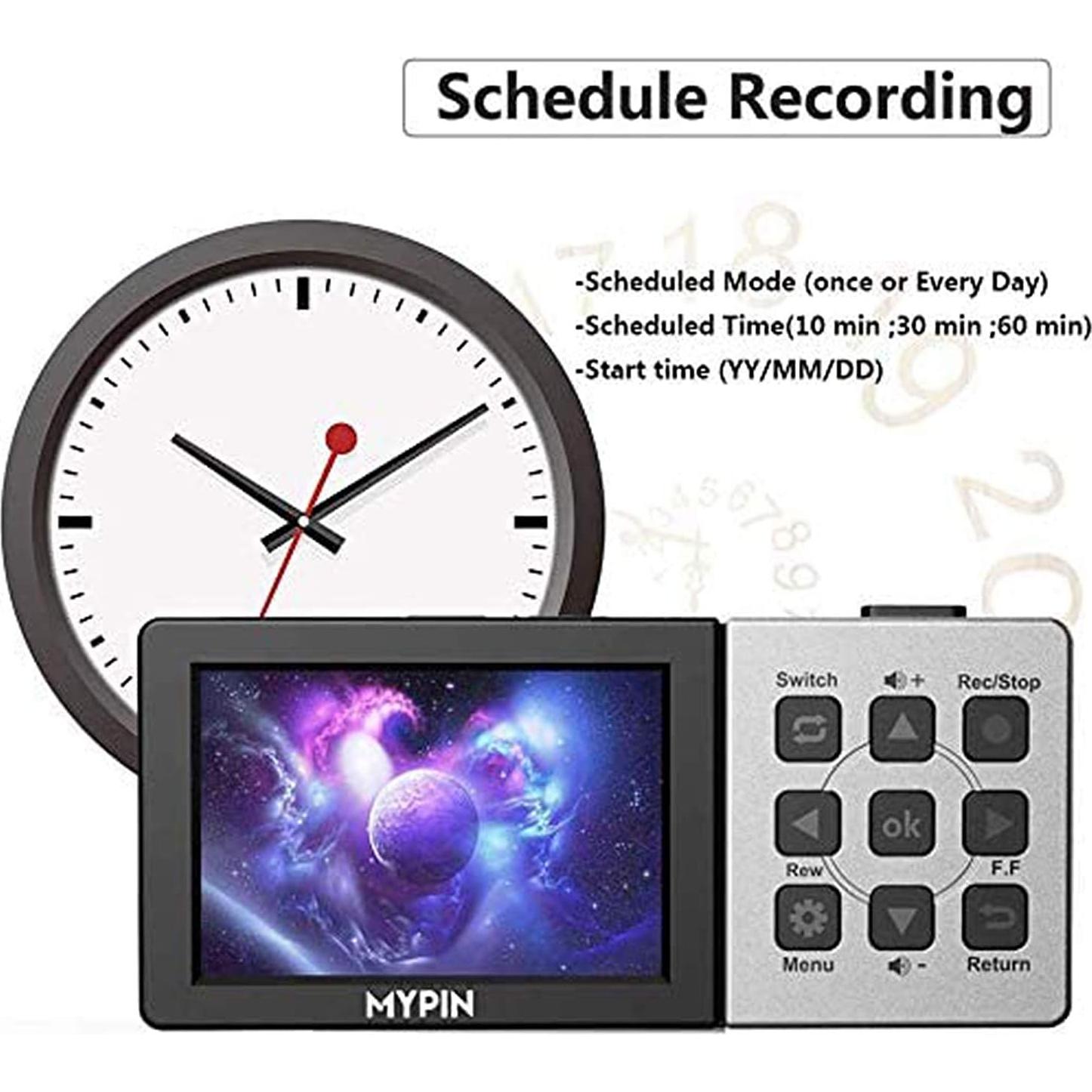 Grabadora de Video HDMI MYPIN 1080P 60fps con Pantalla 3.5"