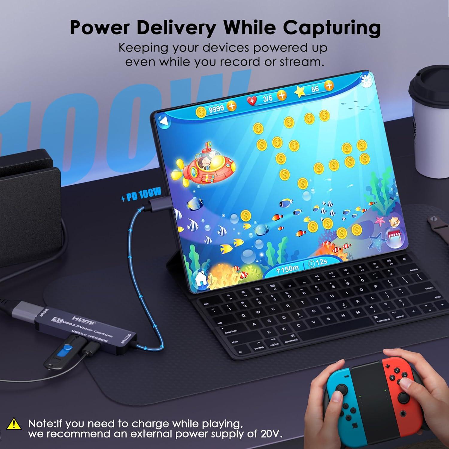 Tarjeta de Captura de Video HDMI a USB 3.0 Dbilida 4K 60FPS