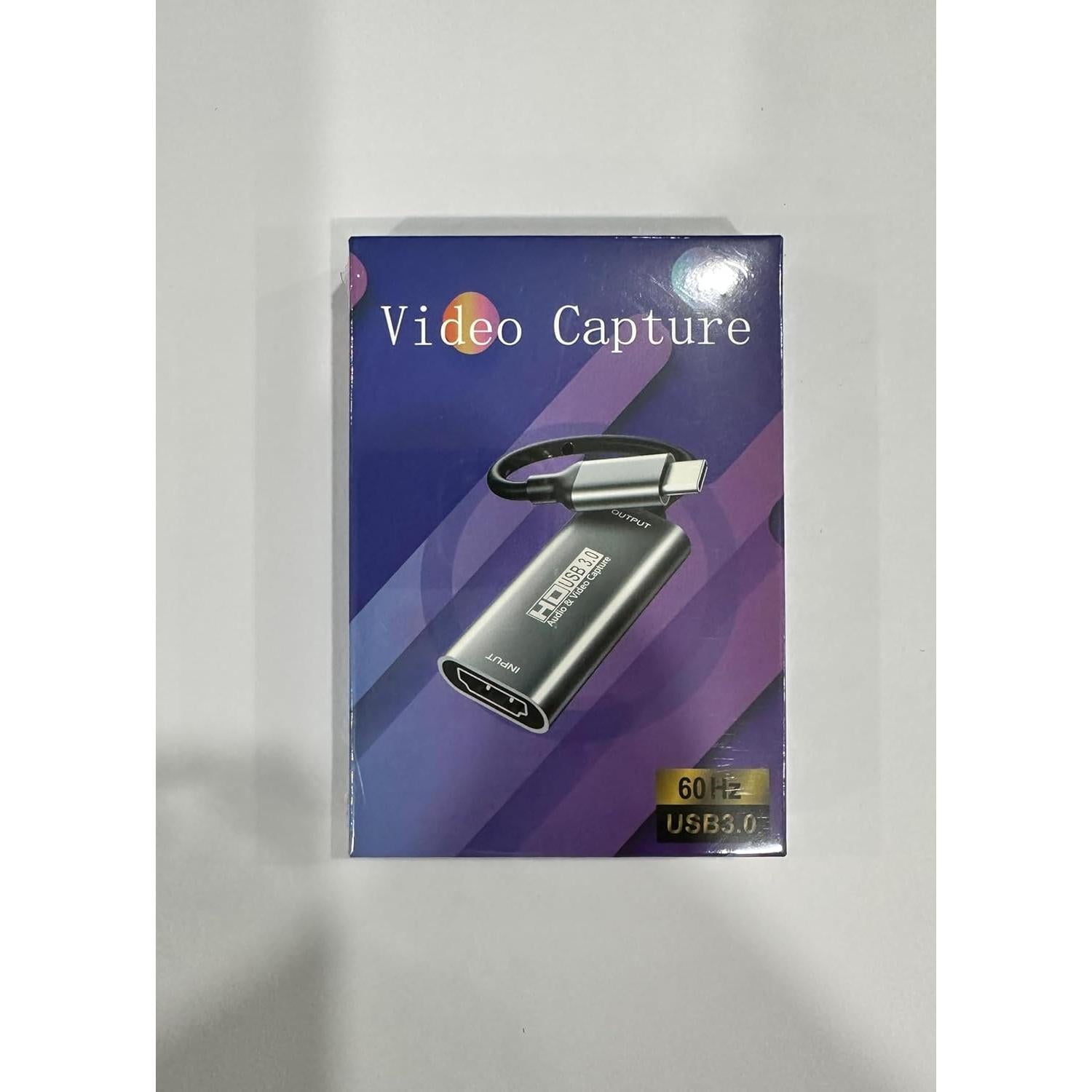 Video Capture Card,USB C 3.0 Capture Card,HDMI to USB C Audio Video Recording in 1080P@60Hz, 2K@30Hz for Teaching,Broadcasting,Gaming,Streaming,Video Conference